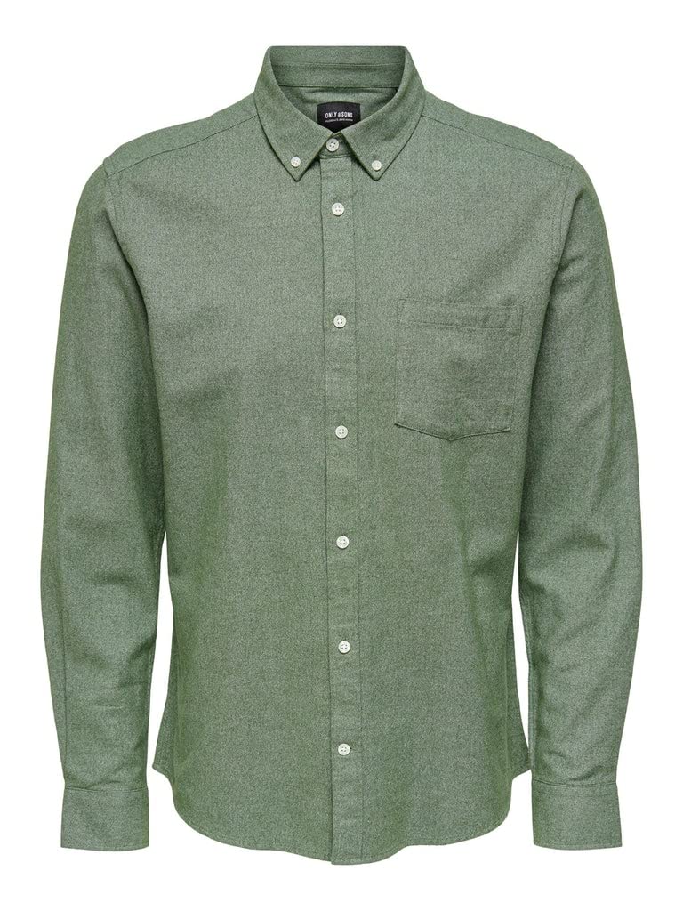 ONLY & SONS Onsneil Camicia oxford uomo colletto cotone