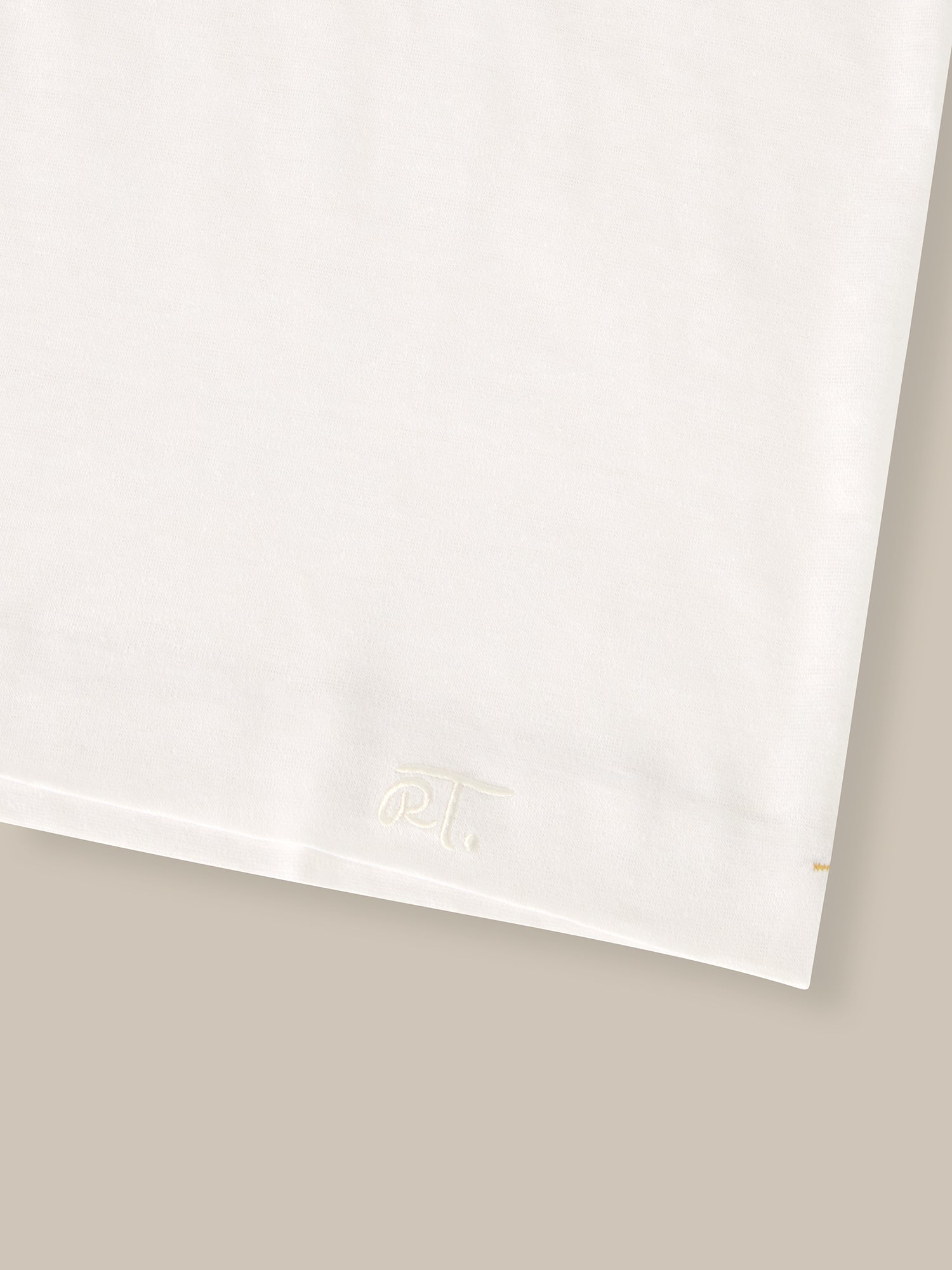 Robert Talbott Davis T-Shirt Lino Bianca Jacquard