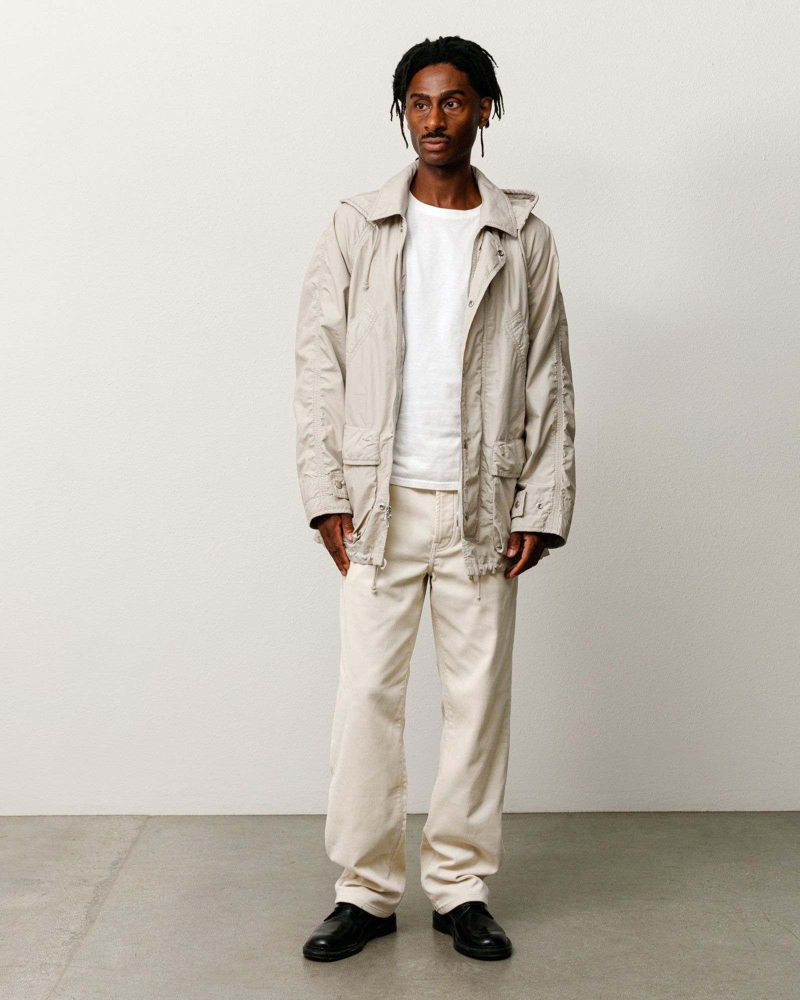 Stussy Lightweight Field Parka parka Stone cotone