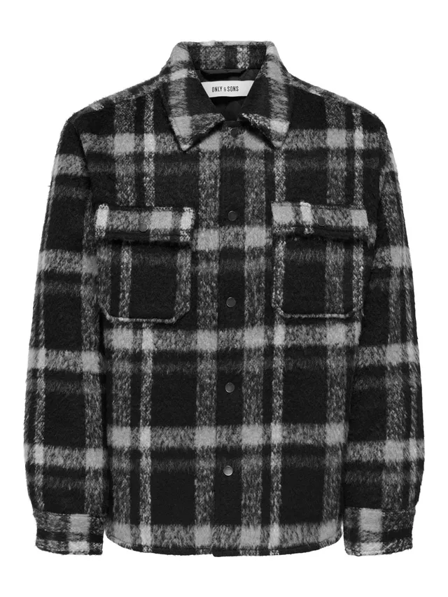 Only & Sons Onsgio Check Giacca Imbottita Uomo L Quadri