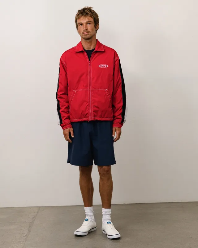 Stussy Offshore Jacket giacca impermeabile rossa nylon