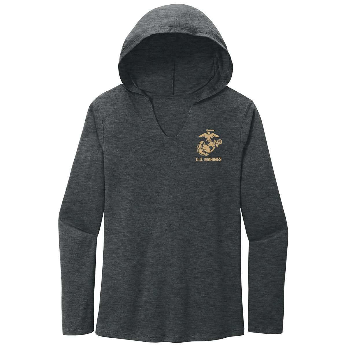 7.62 Design USMC maglia donna cappuccio maniche lunghe nera