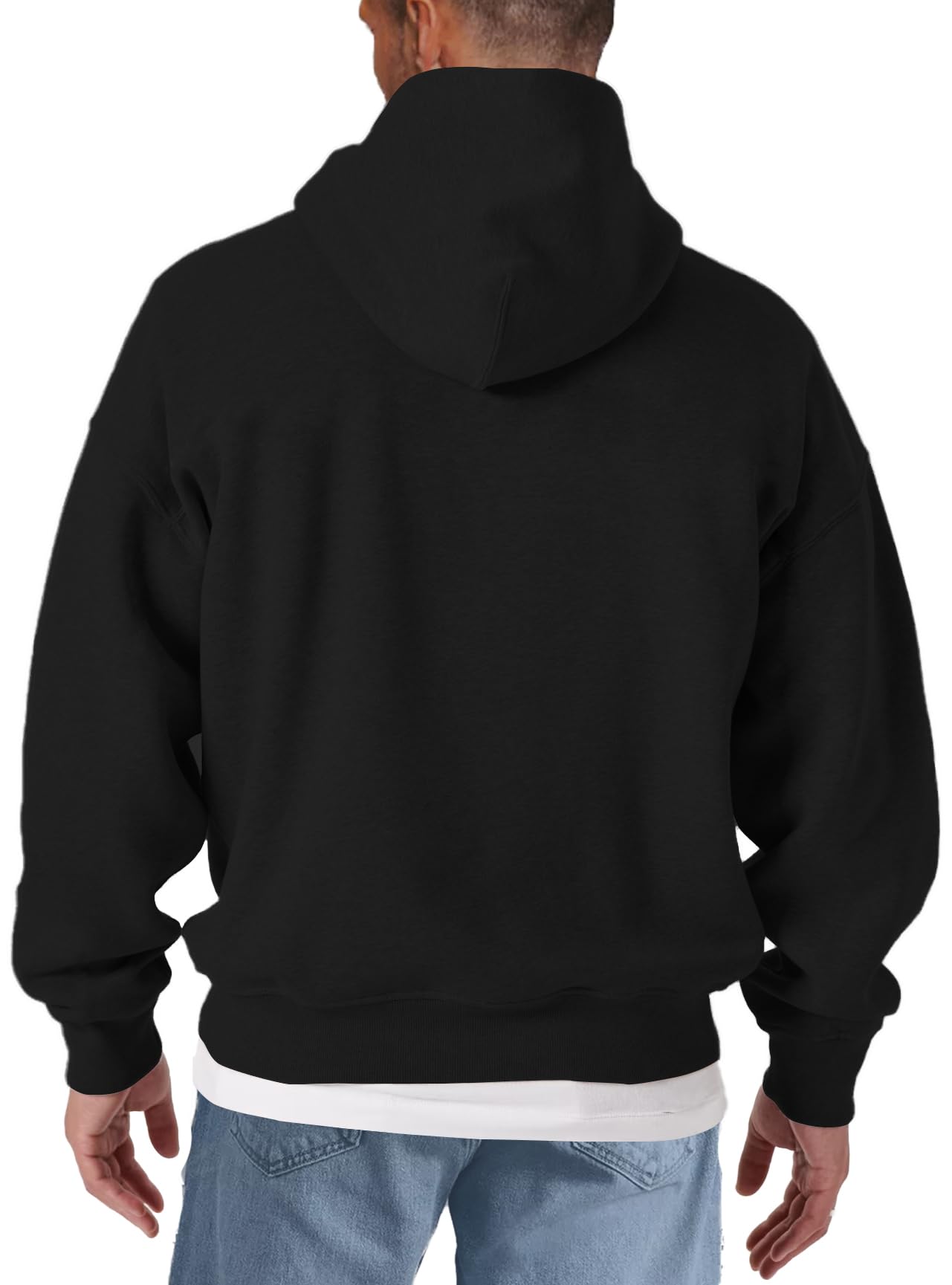 MAKAYA Felpe con Cappuccio Viking Elmo felpa XL cotone pettinato