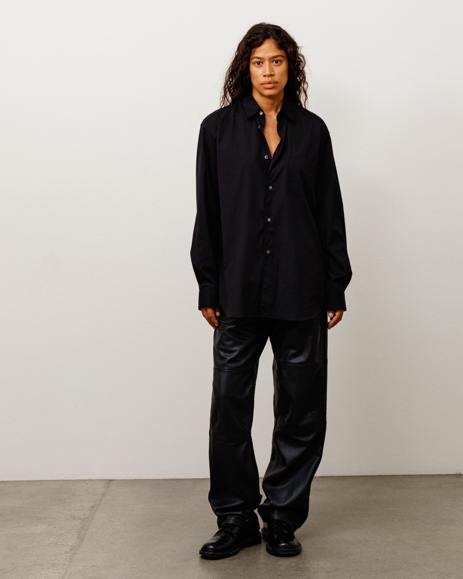 Stussy Pantaloni Moto in Pelle pantaloni pelle Black
