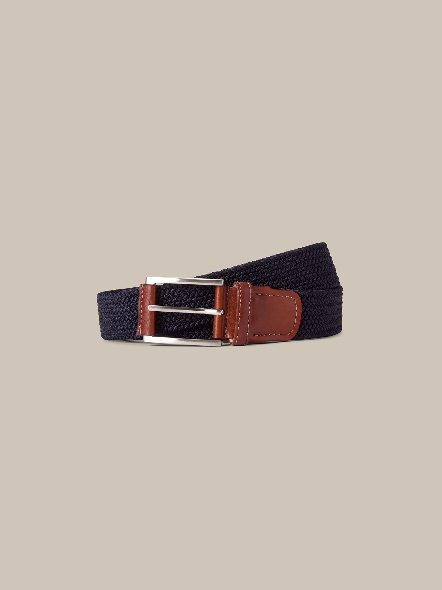 Robert Talbott Garfield cintura nylon Navy Woven 36