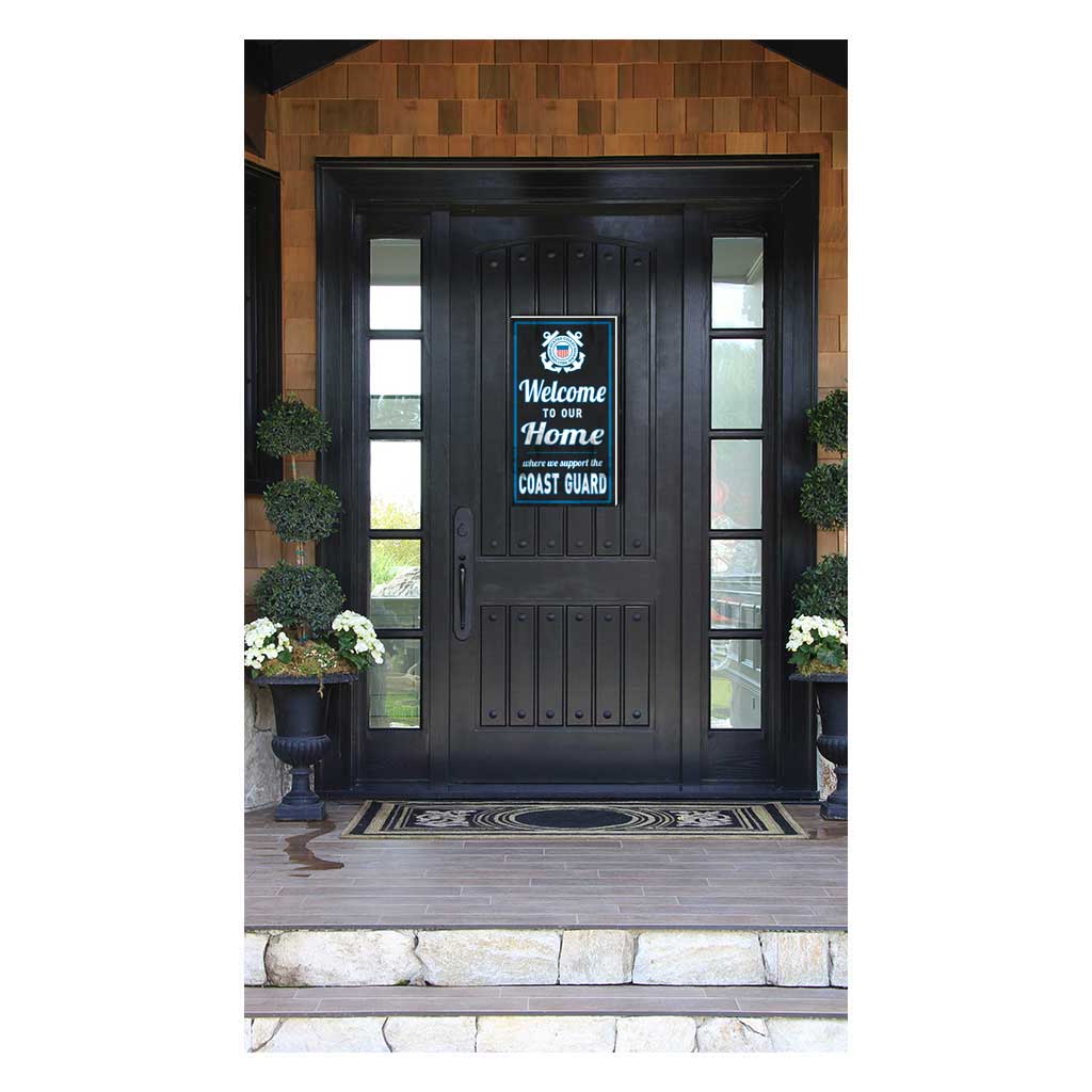 7.62 Design US Coast Guard Welcome targa PVC 28x51 cm blu