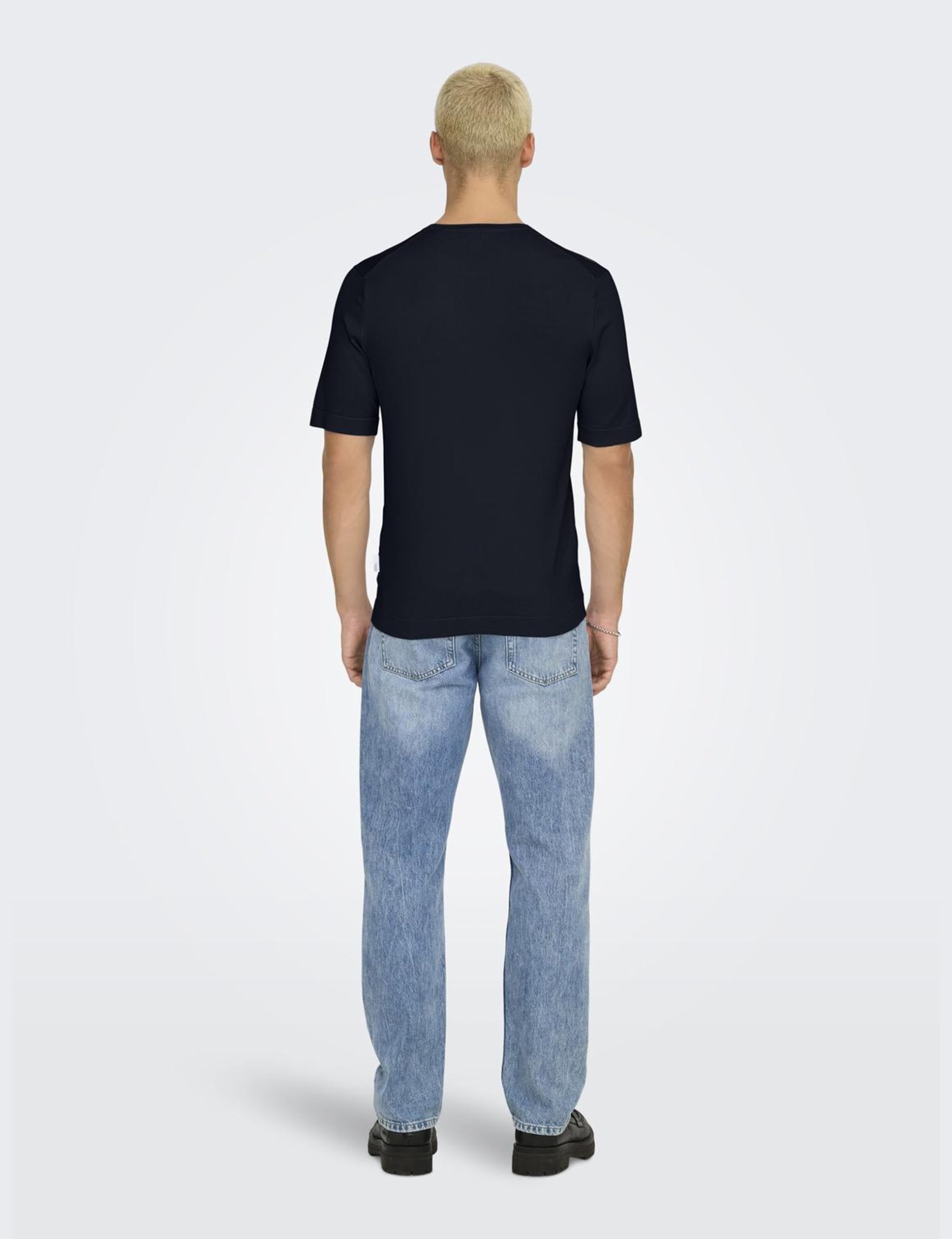 Only & Sons T-shirt Uomo Navy Scuro Maglietta Girocollo