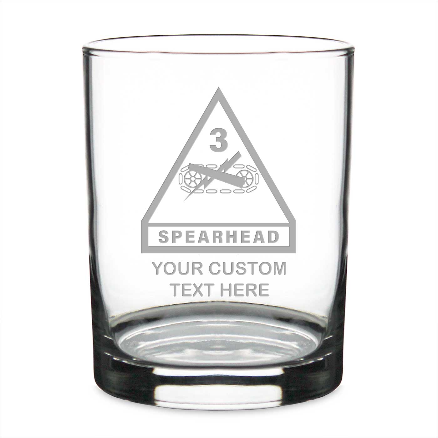 7.62 Design 3rd Armored bicchiere whisky 14 oz inciso