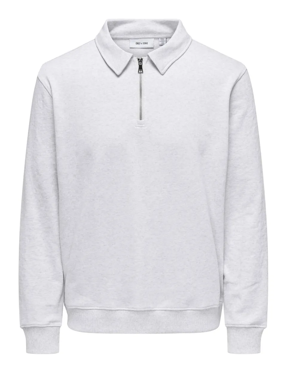 Only & Sons Onsdavid Felpa Uomo XL half zip grigia