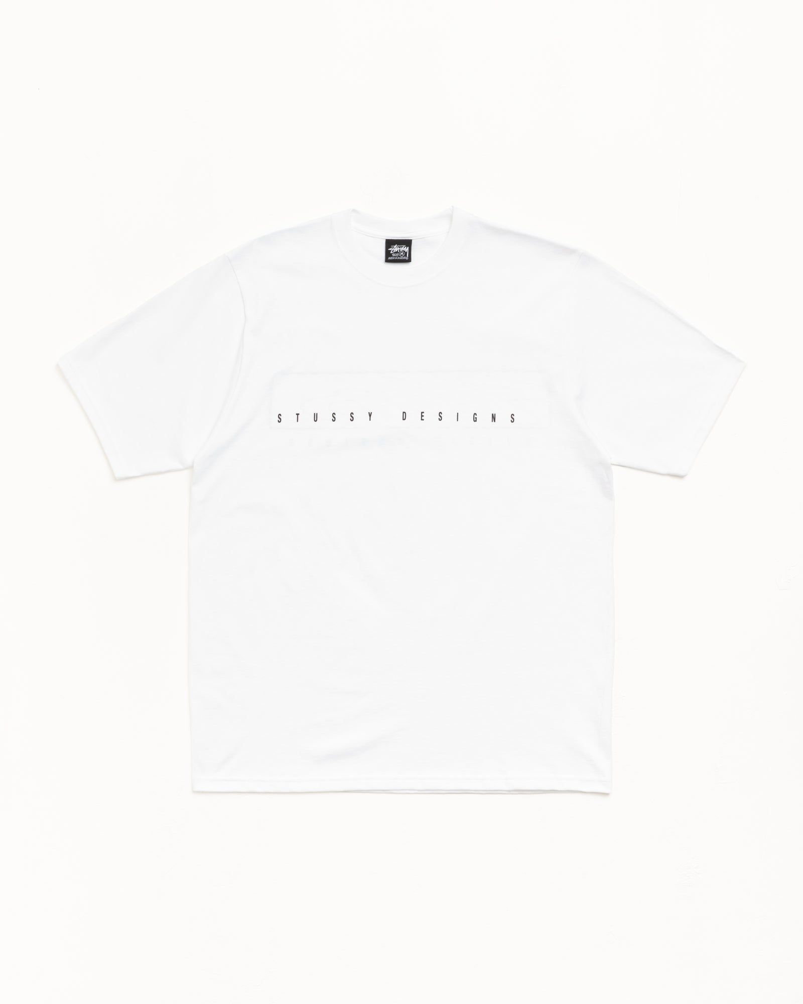 Stussy S Box Tee t-shirt bianca 100% cotone 220 gsm