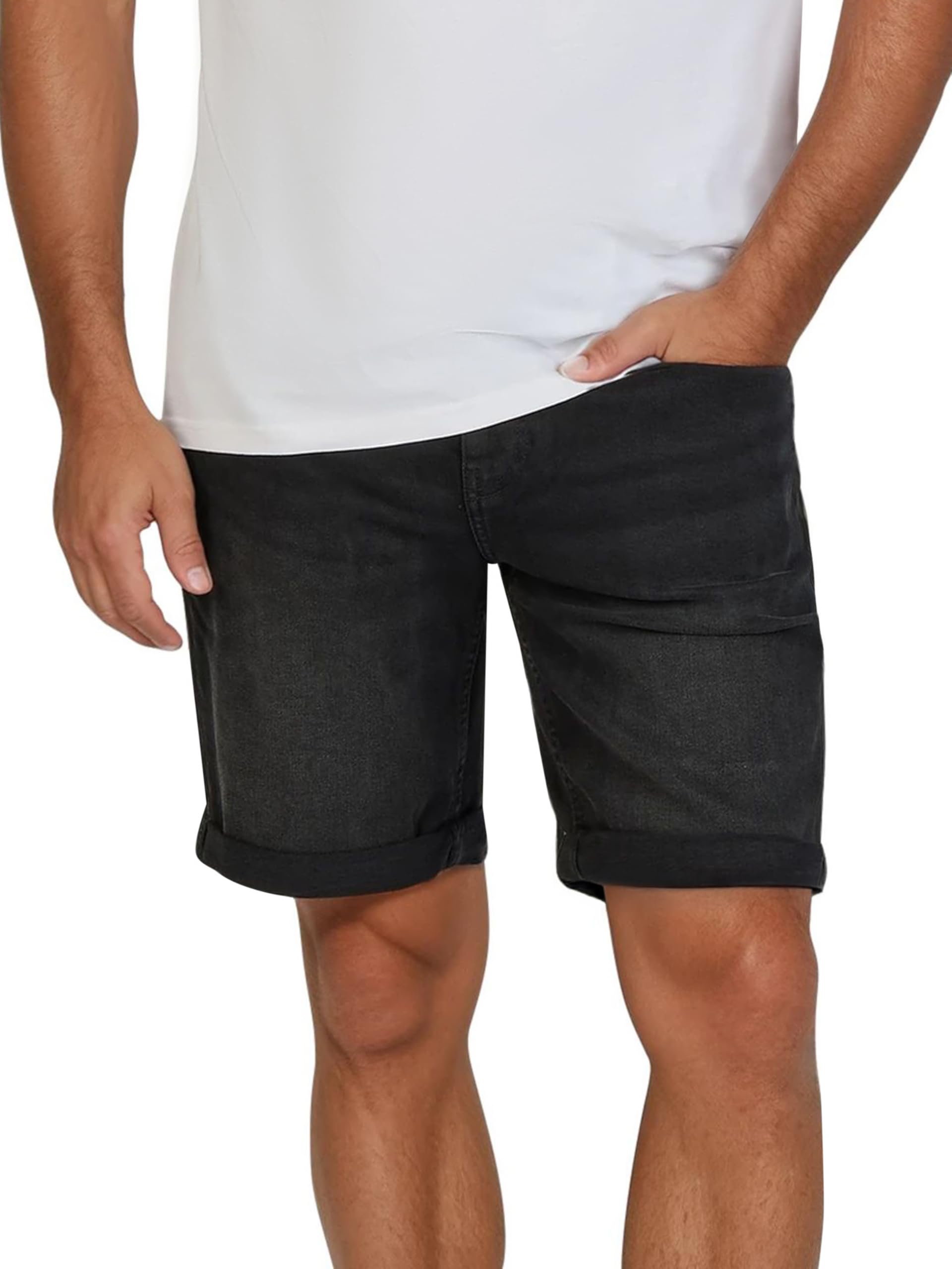 ONLY & SONS Onsply Pantaloncini Uomo 2 Pezzi Blu Chiaro/Nero Denim