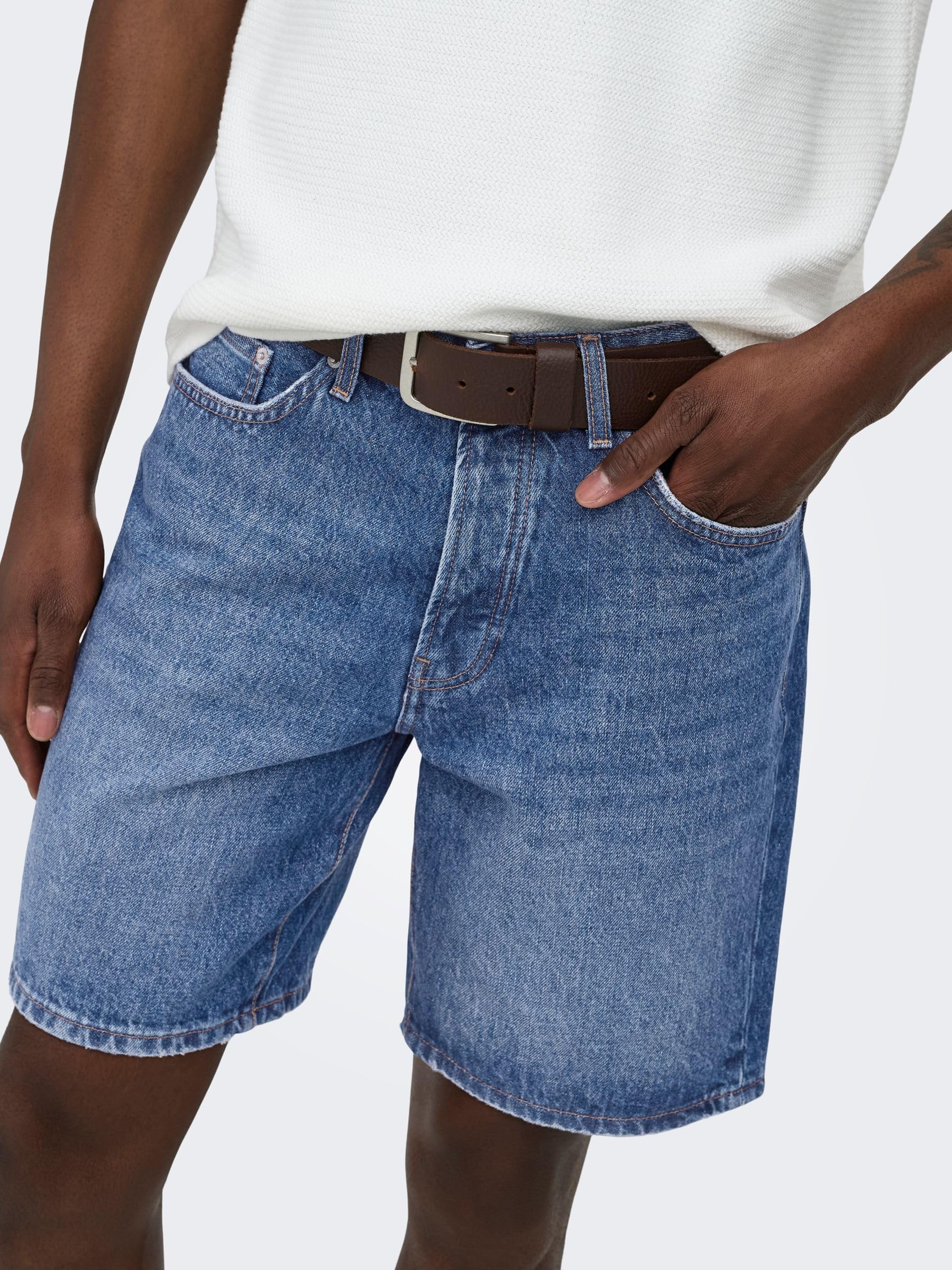 ONLY & SONS Onsedge 3223 Tai pantaloncini denim taglia M