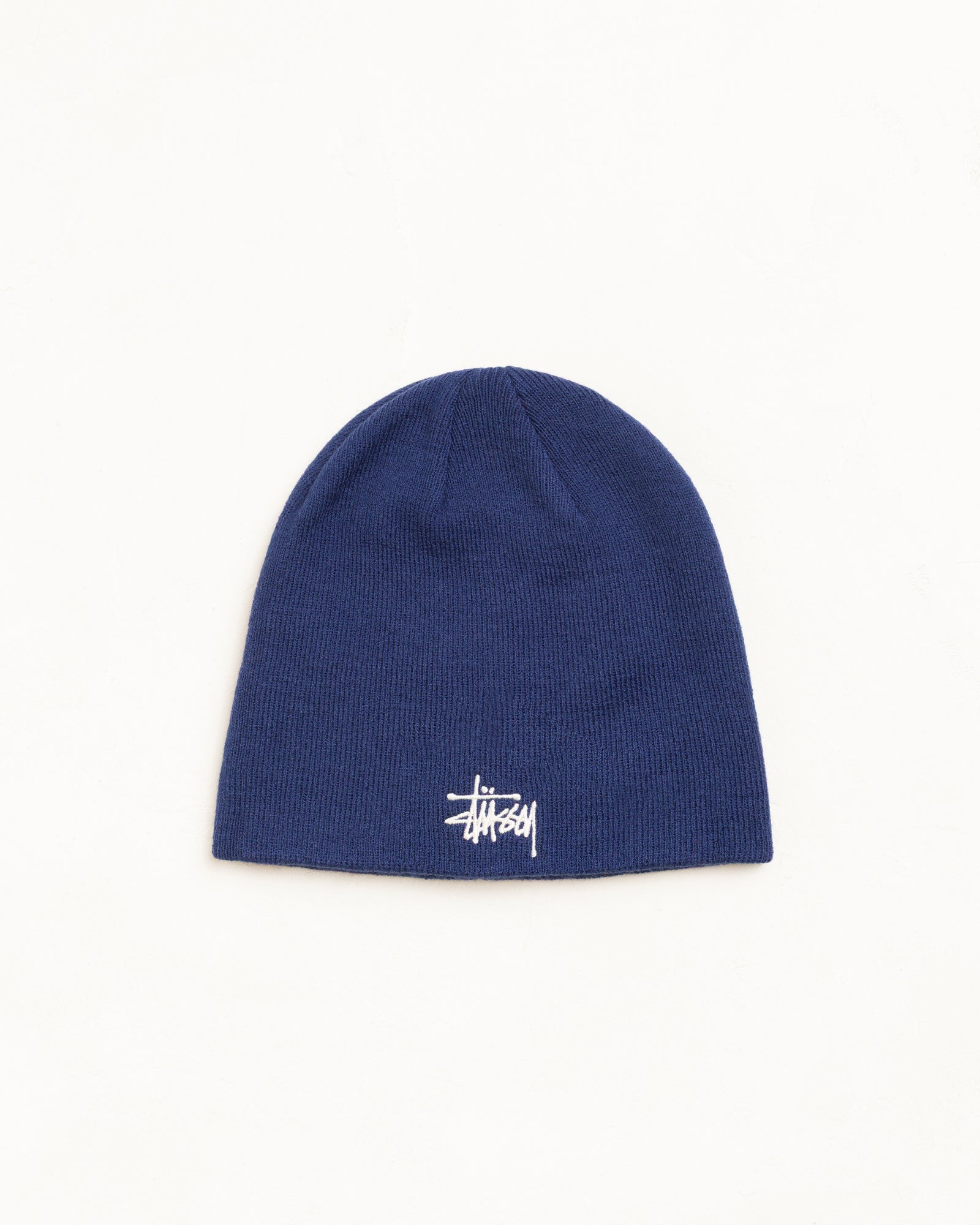 Stussy Basic Skullcap Beanie Deep Blue Taglia Unica Acrilico