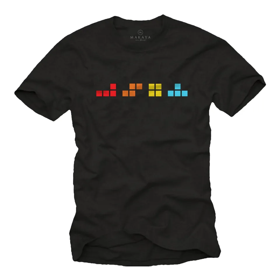 MAKAYA Gamer T-Shirt Uomo L Nero 100% cotone