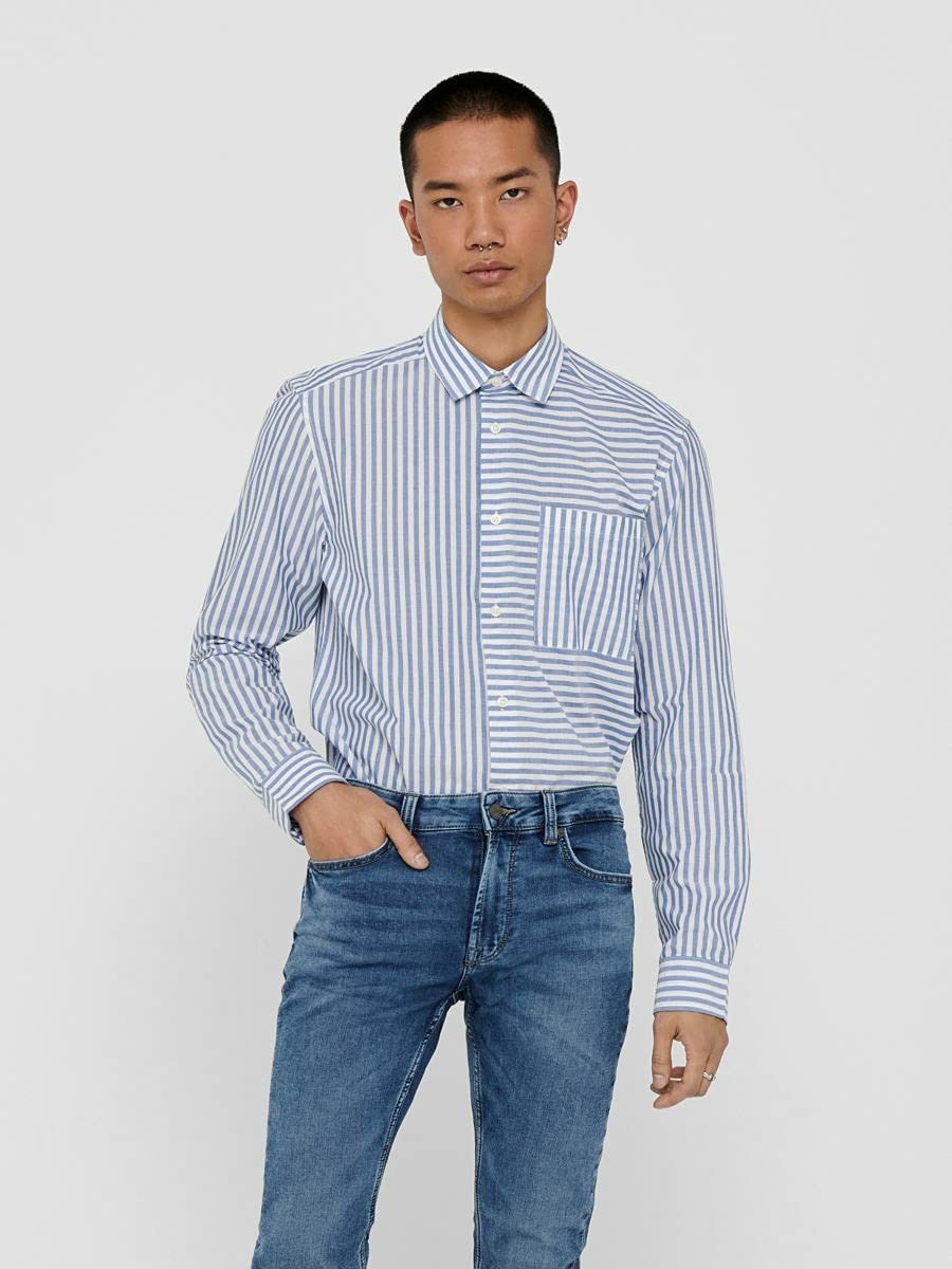 Only & Sons Onstripp Life camicia uomo a righe
