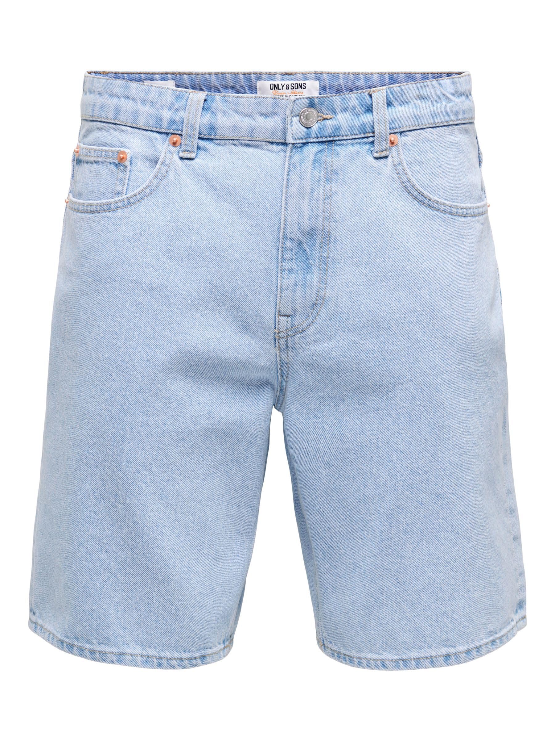 Only & Sons Onsedge Pim Box Pantaloncini Denim XS Blu