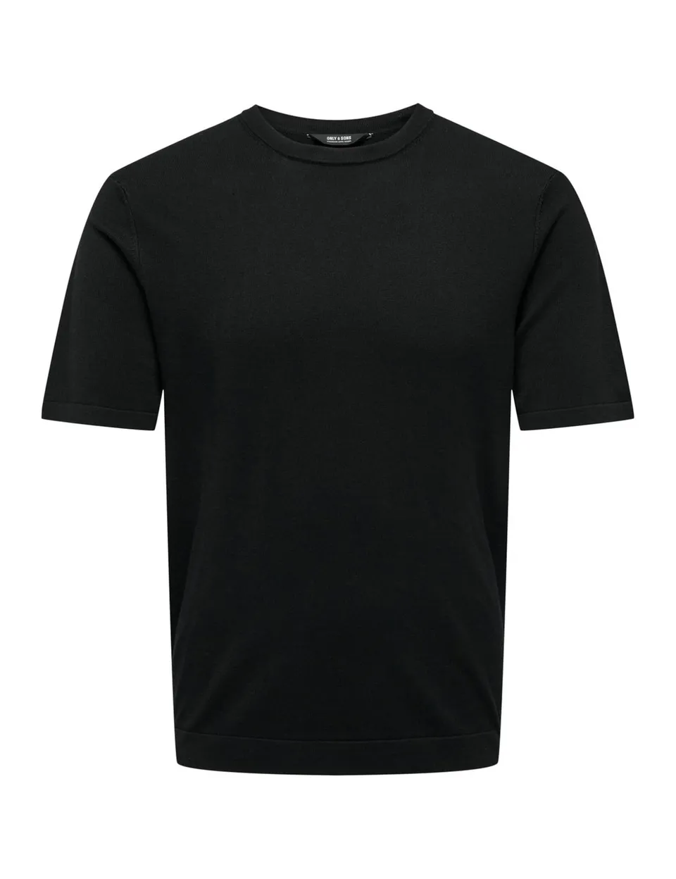 Only & Sons T-shirt Uomo Cotone Nero Stella Bianca M