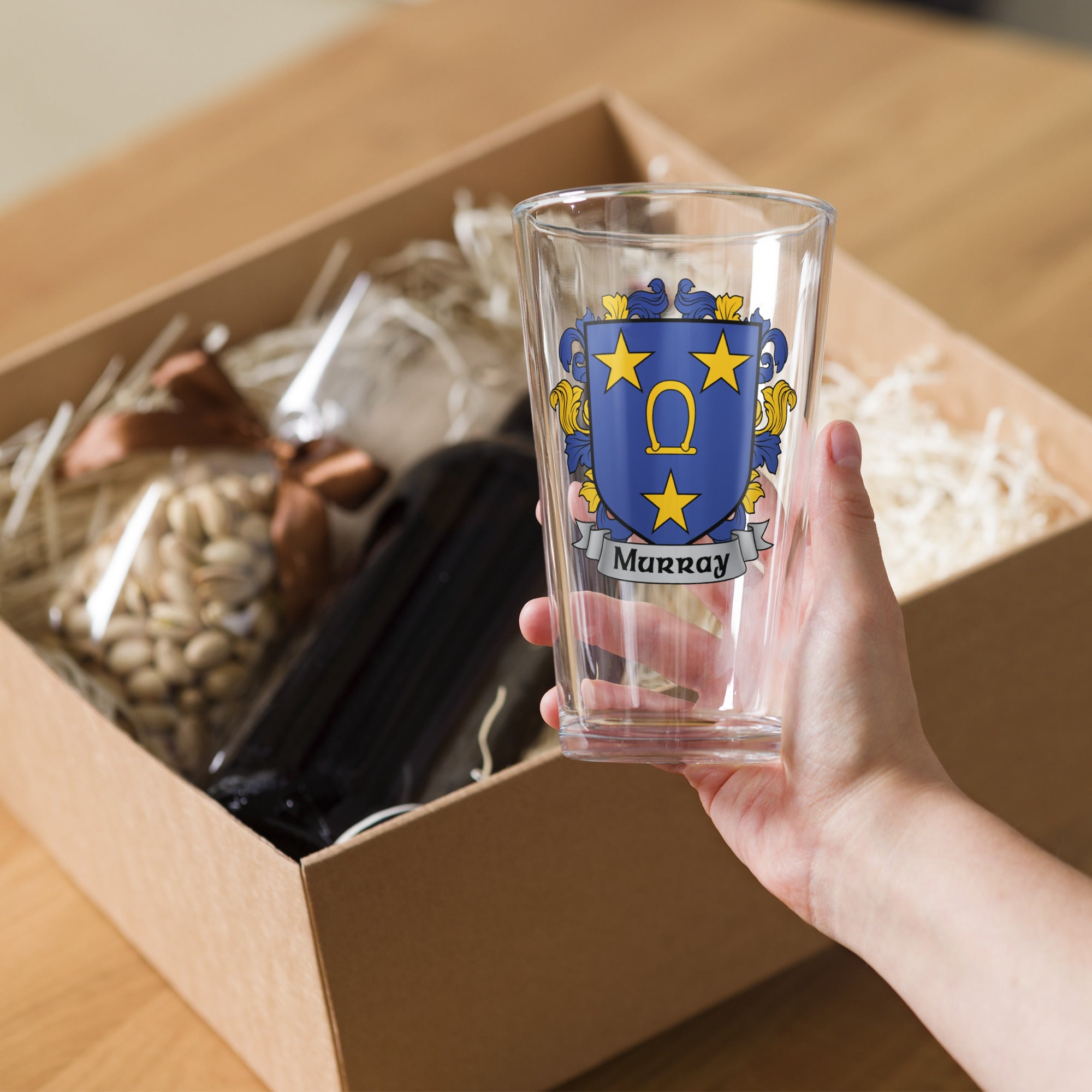 7.62 Design Murray Irish Crest bicchiere pinta vetro 473 ml