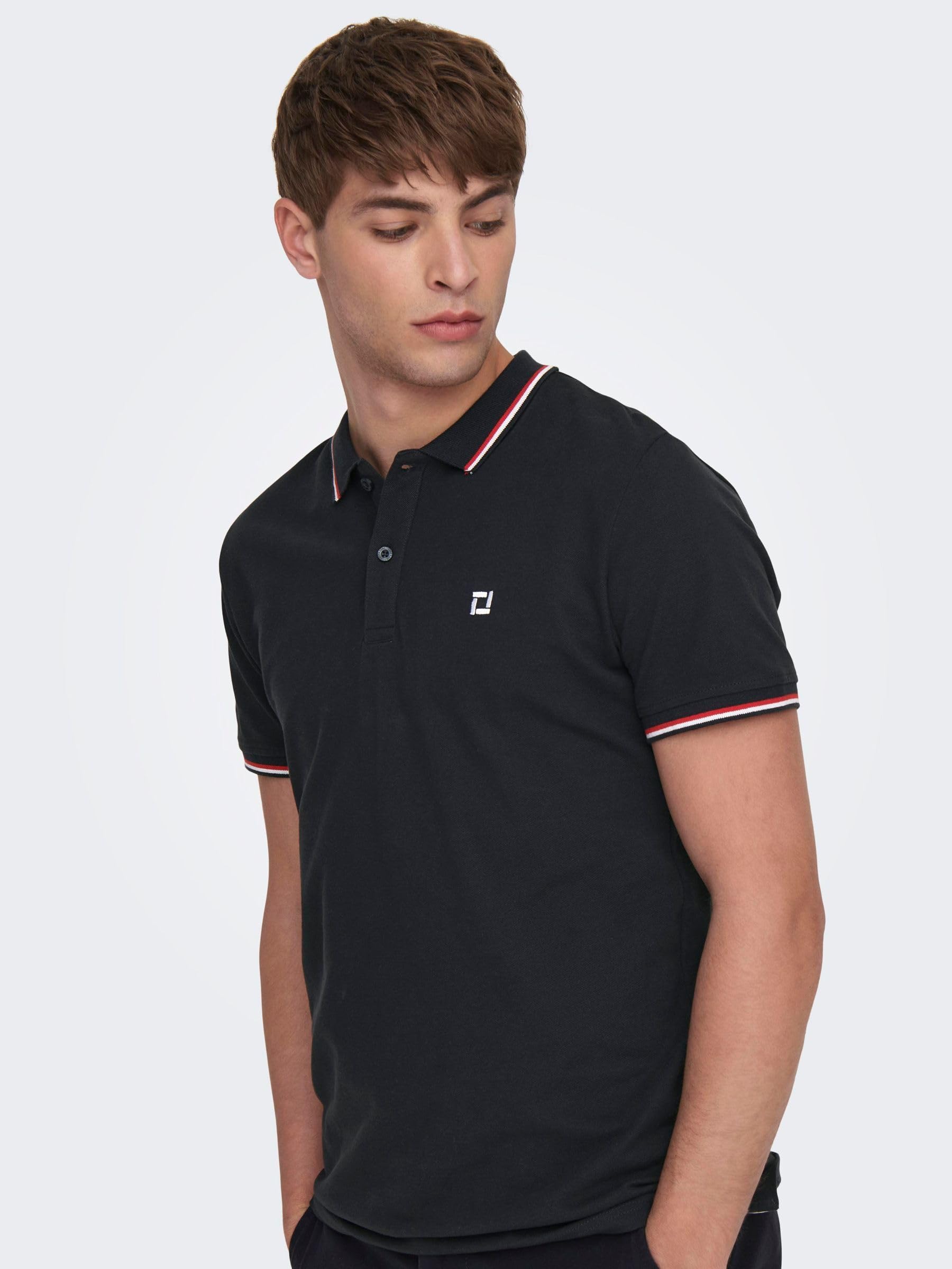 ONLY & SONS Fletcher Polo uomo righe blu navy M