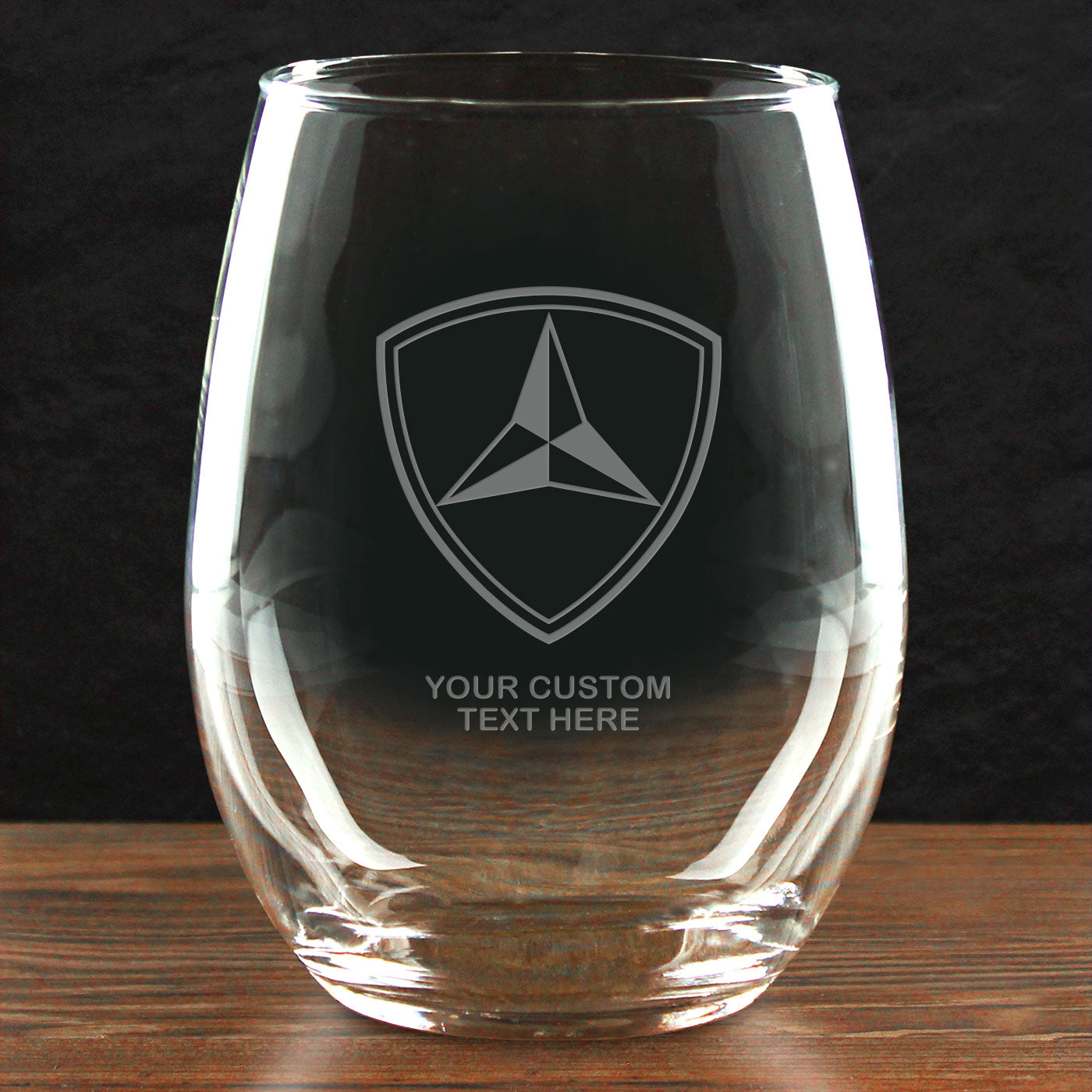 7.62 Design USMC Bicchiere Vino 21oz Senza Stelo Personalizzato