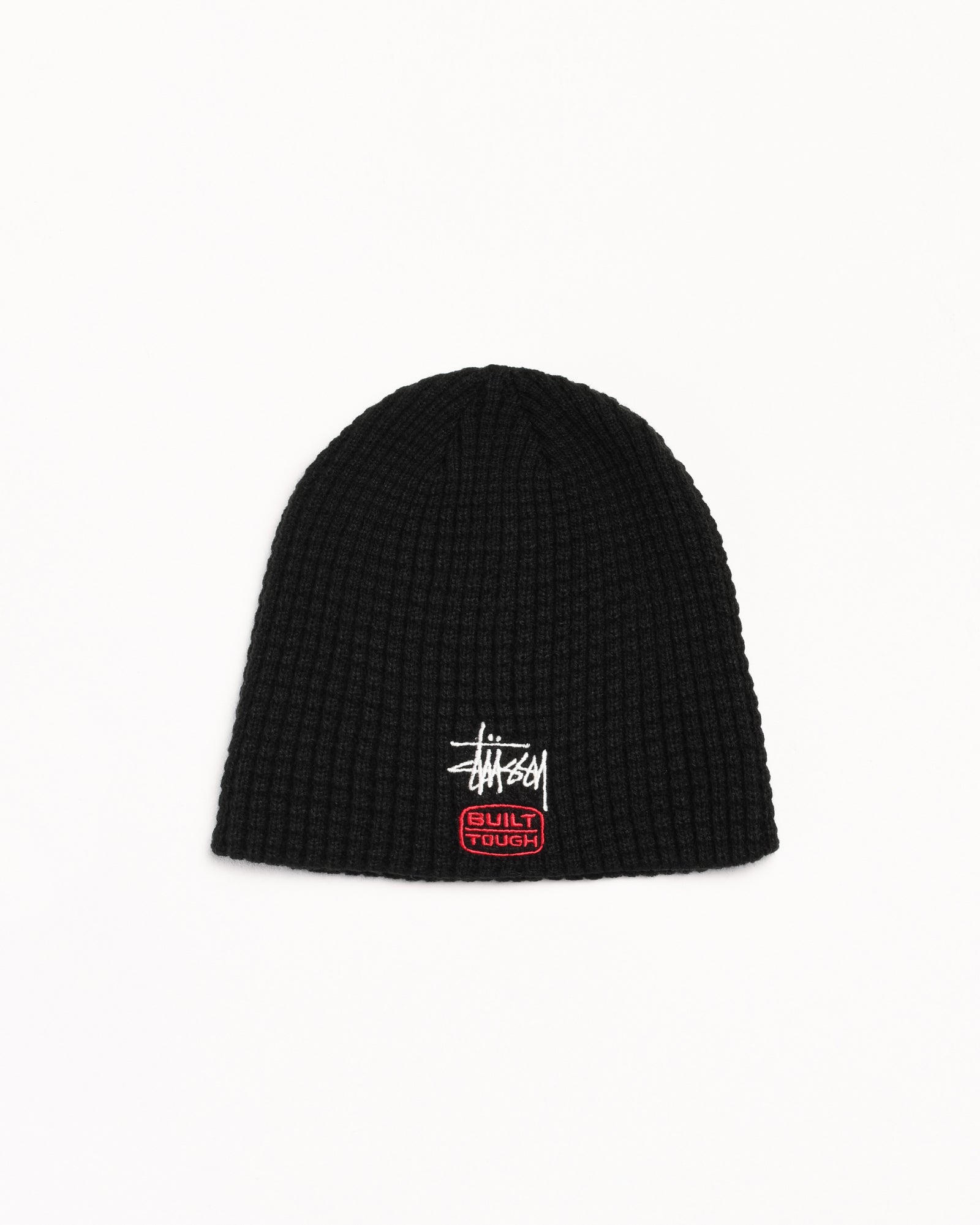Stussy Headwear Waffle Built Tough Skullcap berretto nero