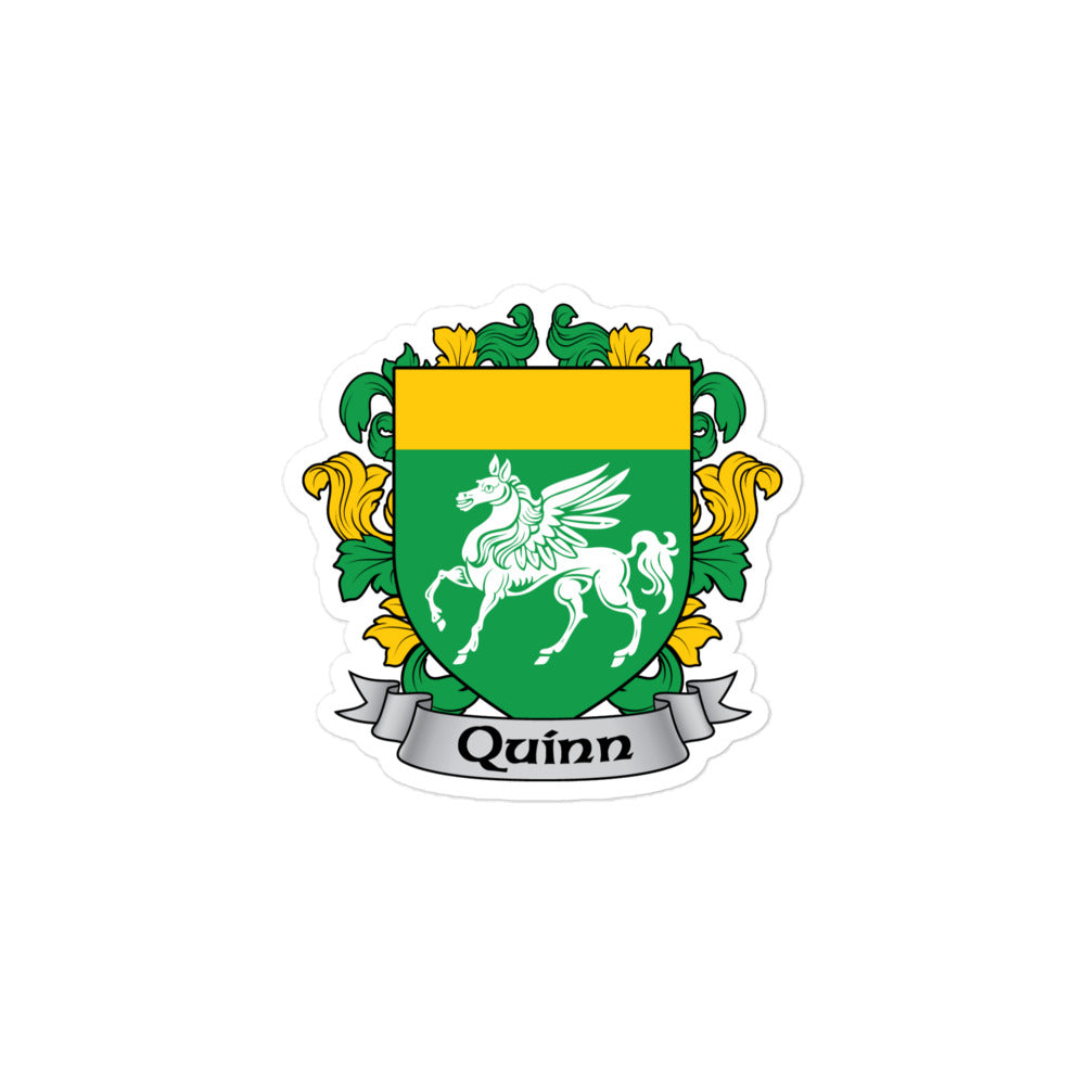 7.62 Design Quinn Irish Crest Adesivo vinile 10x10 cm