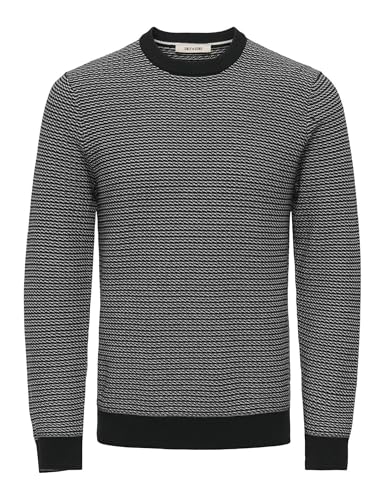 Only & Sons Onsmiguel Structure Maglione Uomo M Nero
