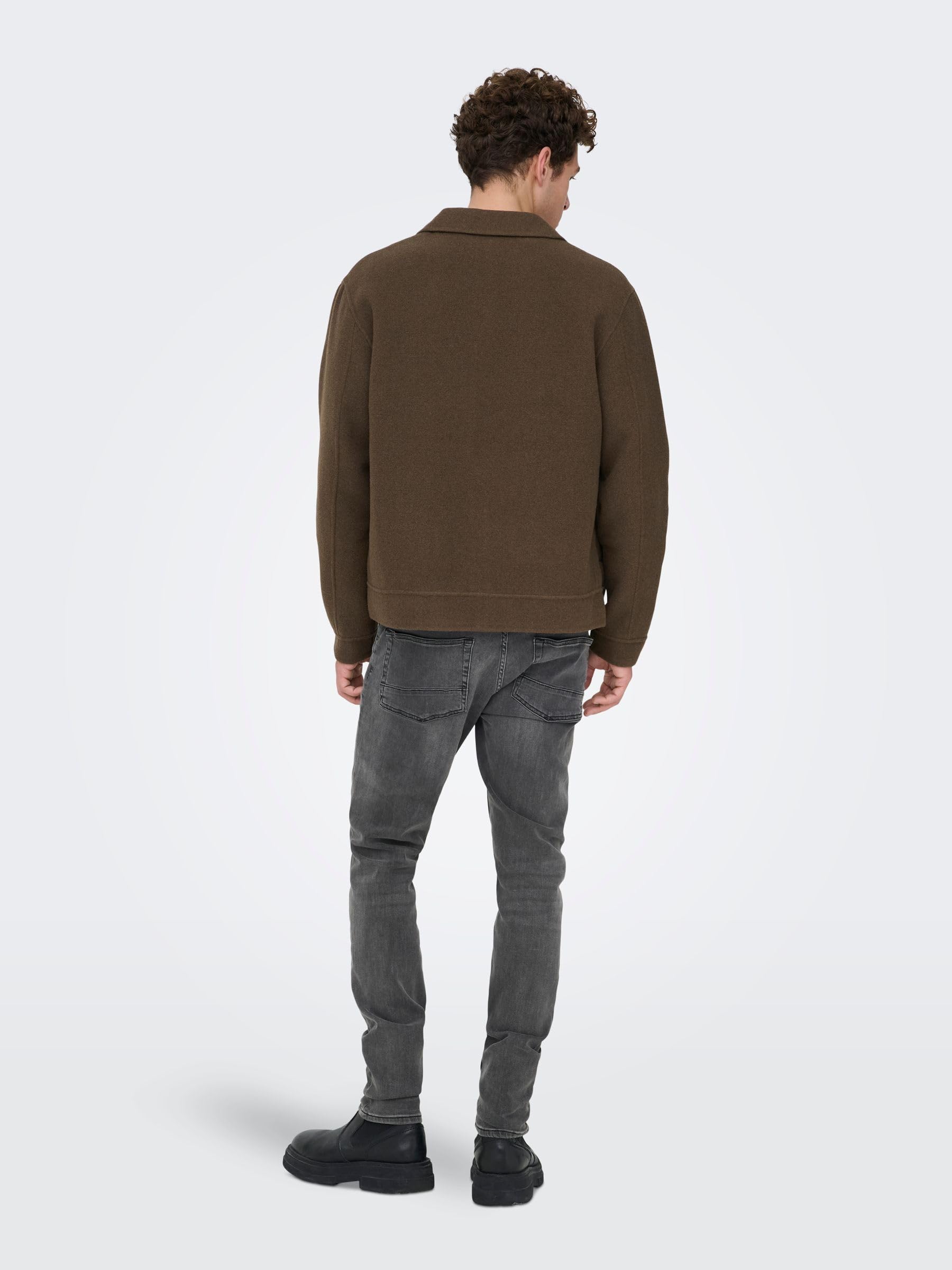 Only & Sons Onswarp Grey DCC 2051 Jeans Skinny Uomo 28 Grigio