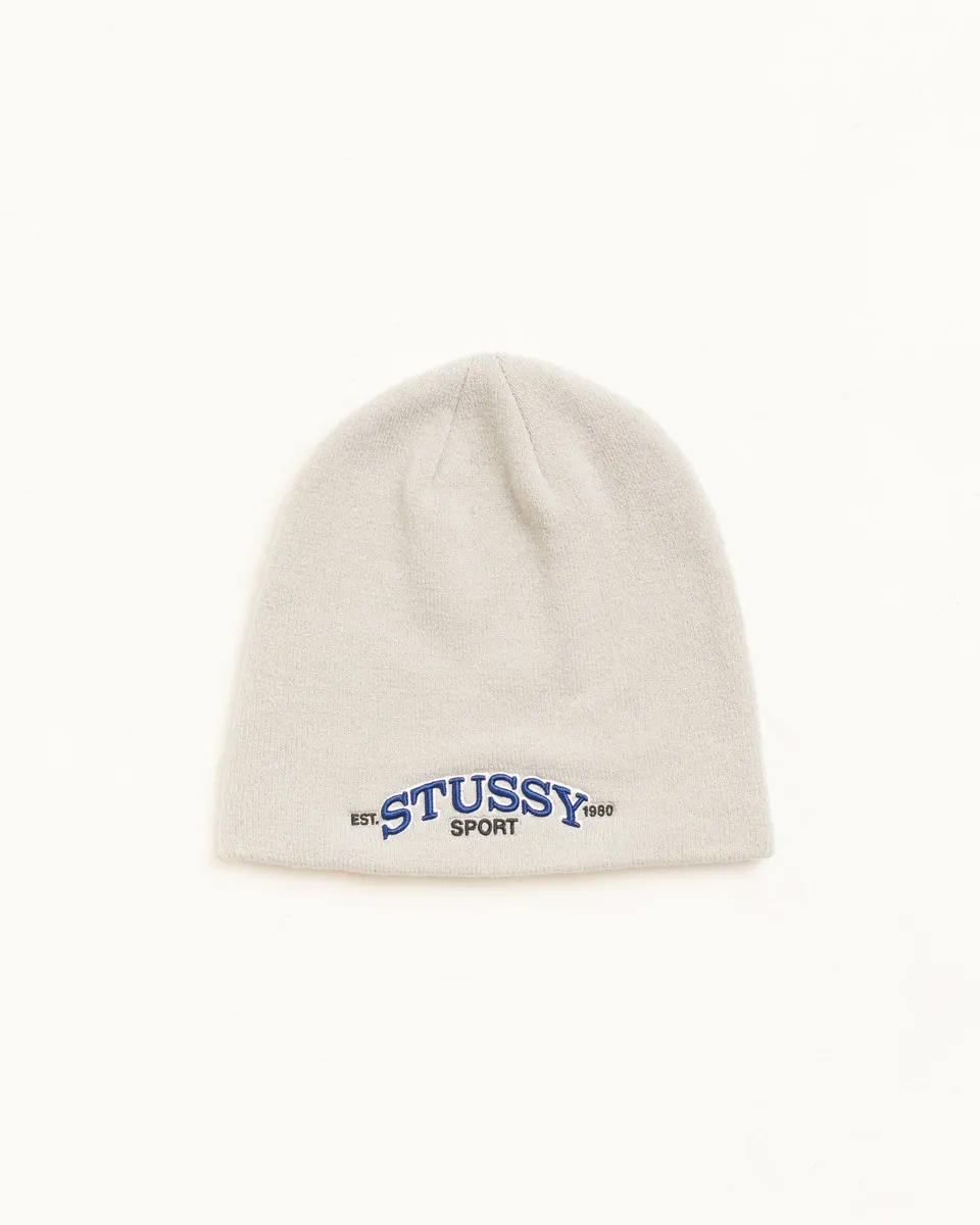 Stussy Classic Sport Skullcap beanie grigio 100% acrilico