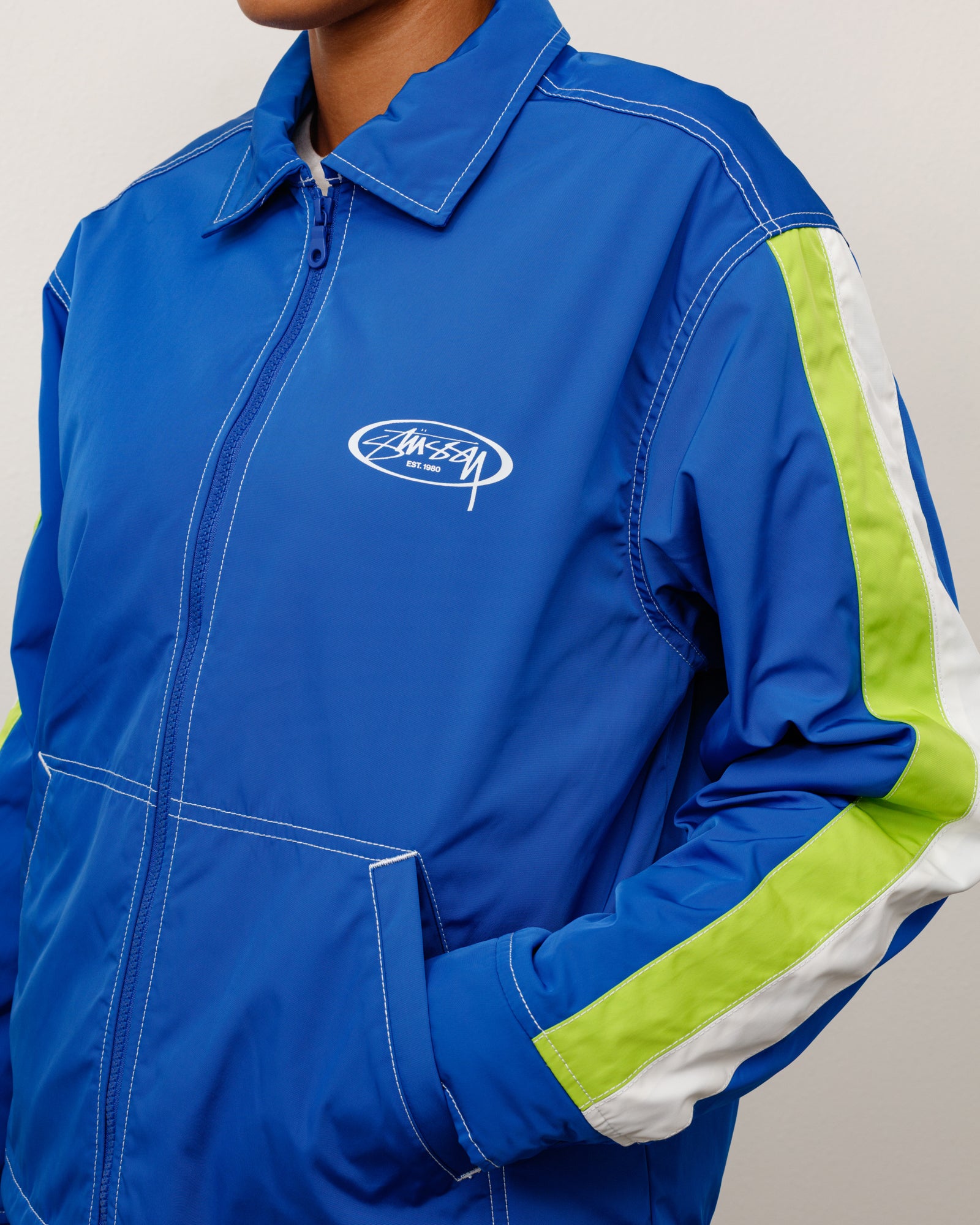 Stussy Offshore Jacket giacca royal nylon impermeabile