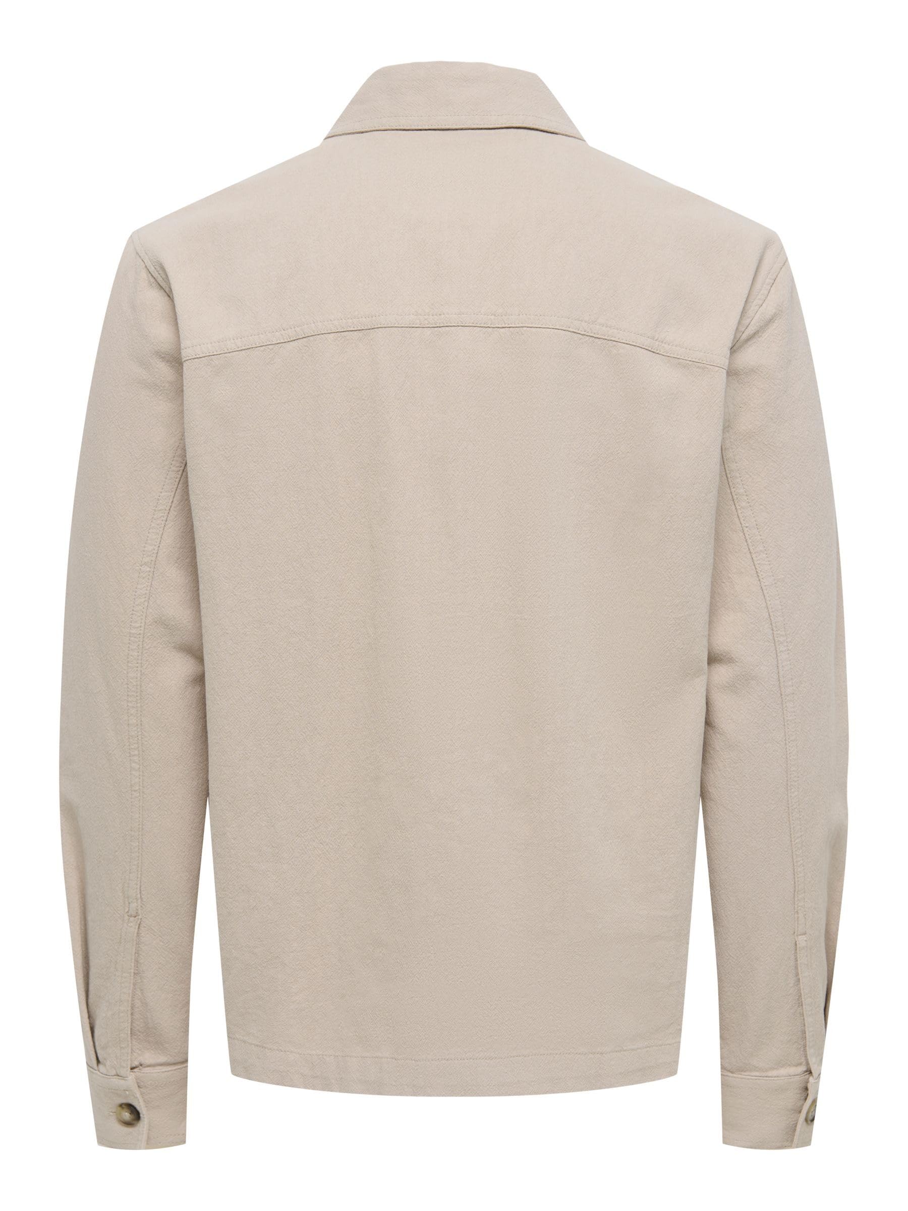 ONLY & SONS Onscolt 0570 Camicia Uomo Gardenia M Cotone