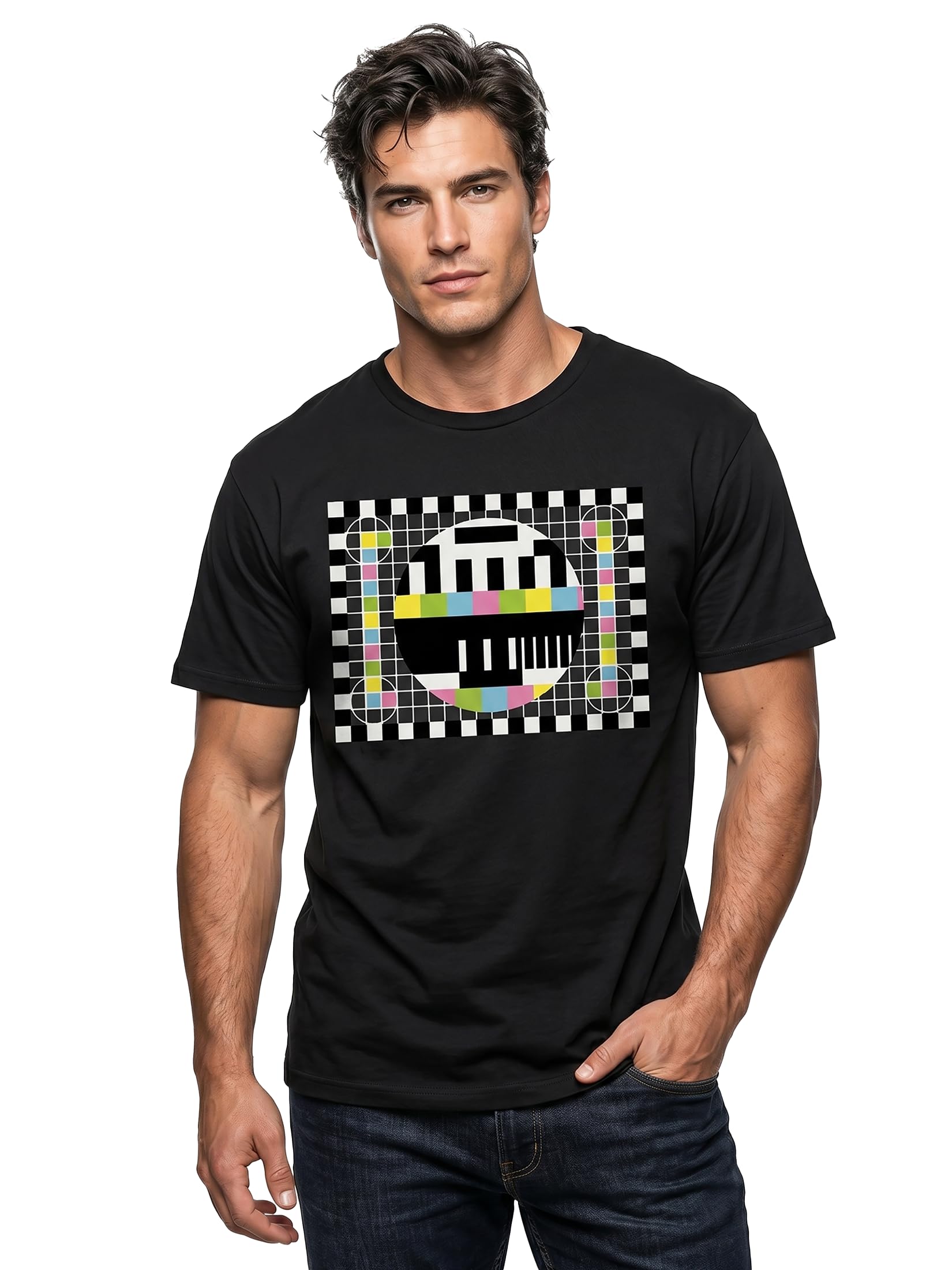 MAKAYA Sheldon Testscreen T-Shirt Uomo Cotone 185 g