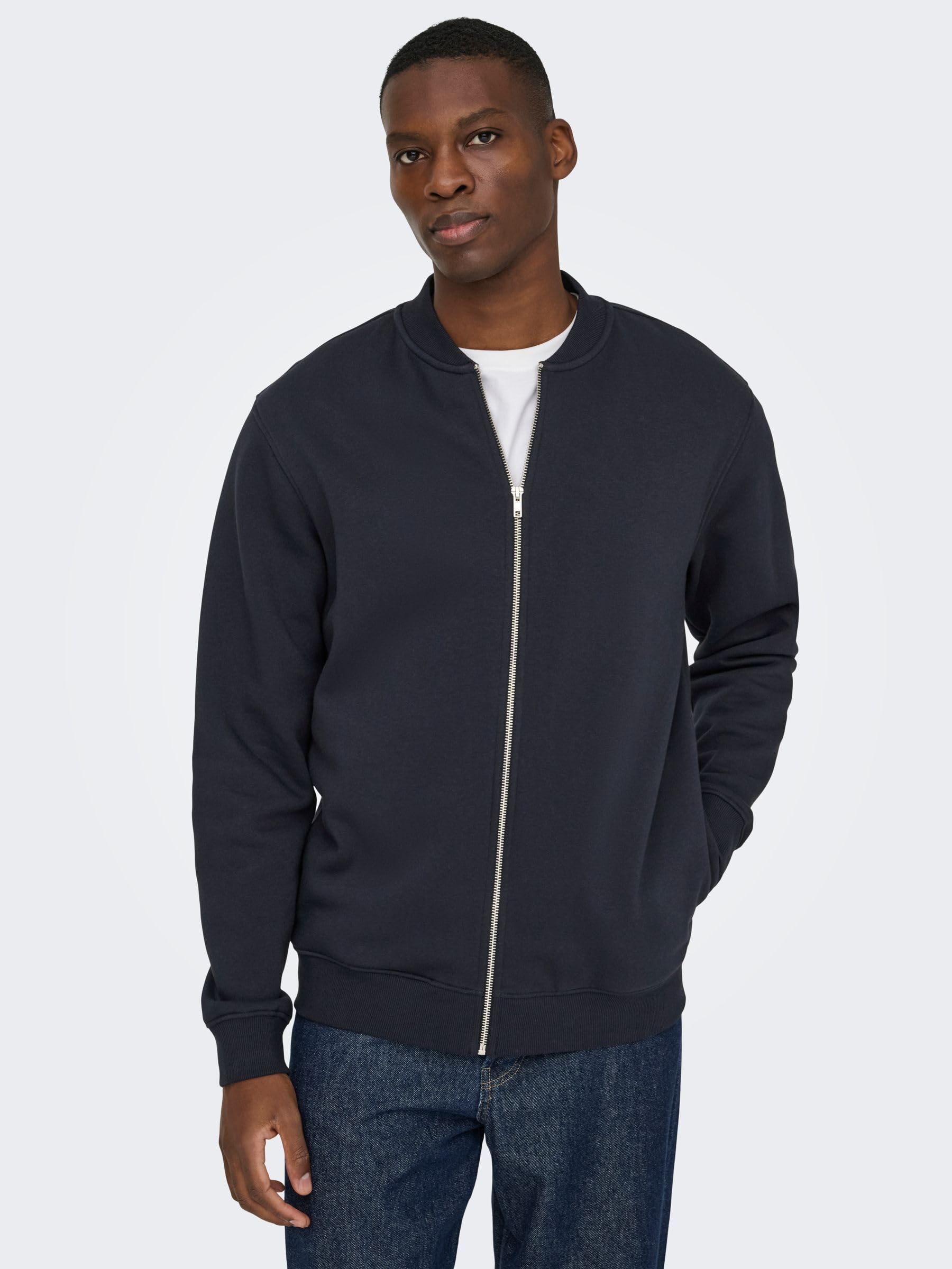 Only & Sons OnsCeres Felpa Uomo Nero Girocollo Cotone