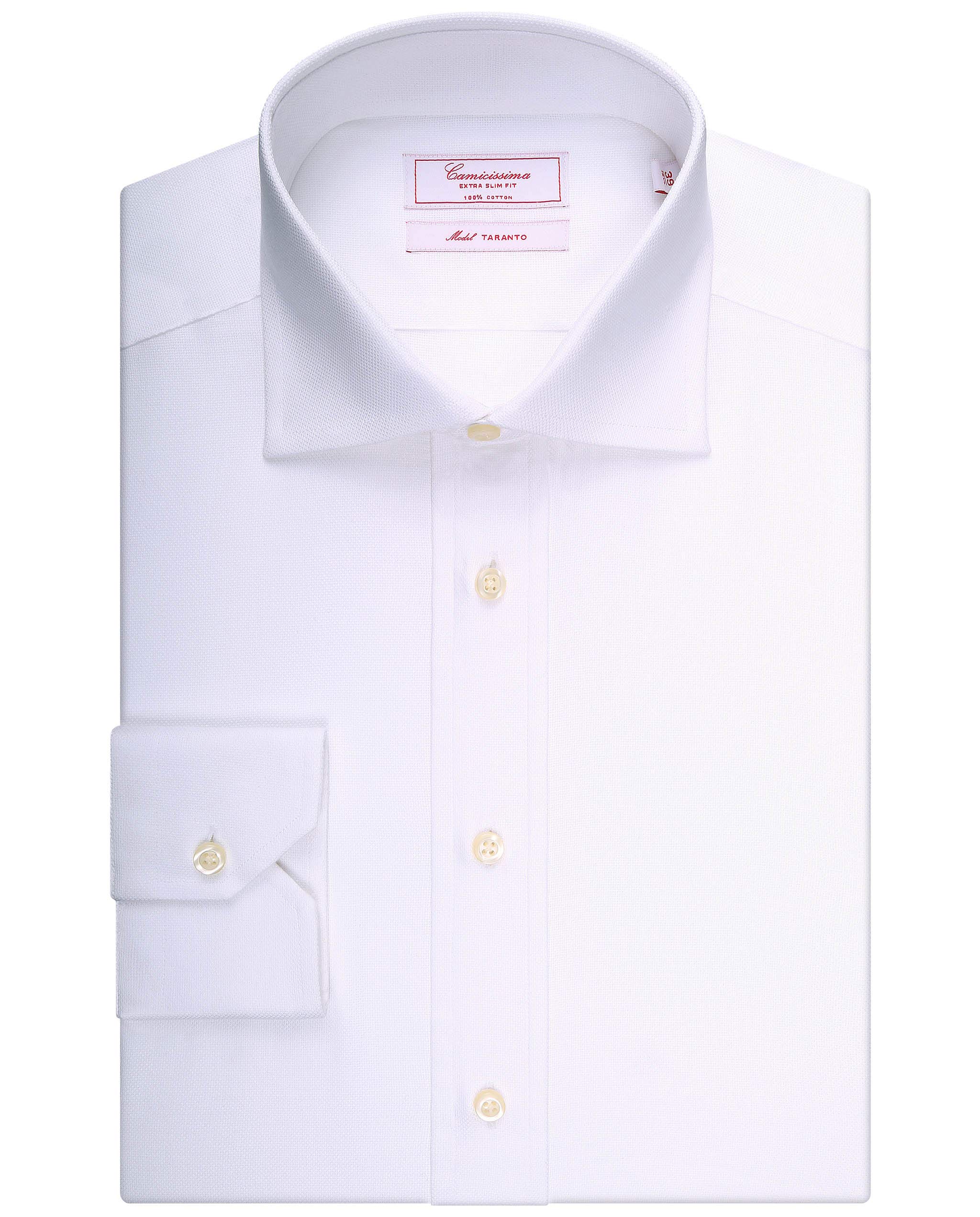 Camicissima Permanent Camicia Bianca Extra Slim Manica Lunga