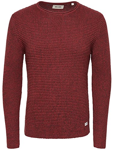 Only & Sons Onssato Twist felpa uomo nero cotone taglia L