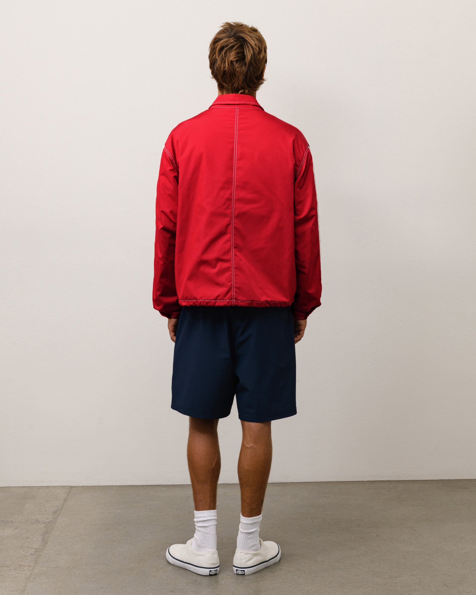 Stussy Offshore Jacket giacca impermeabile rossa nylon