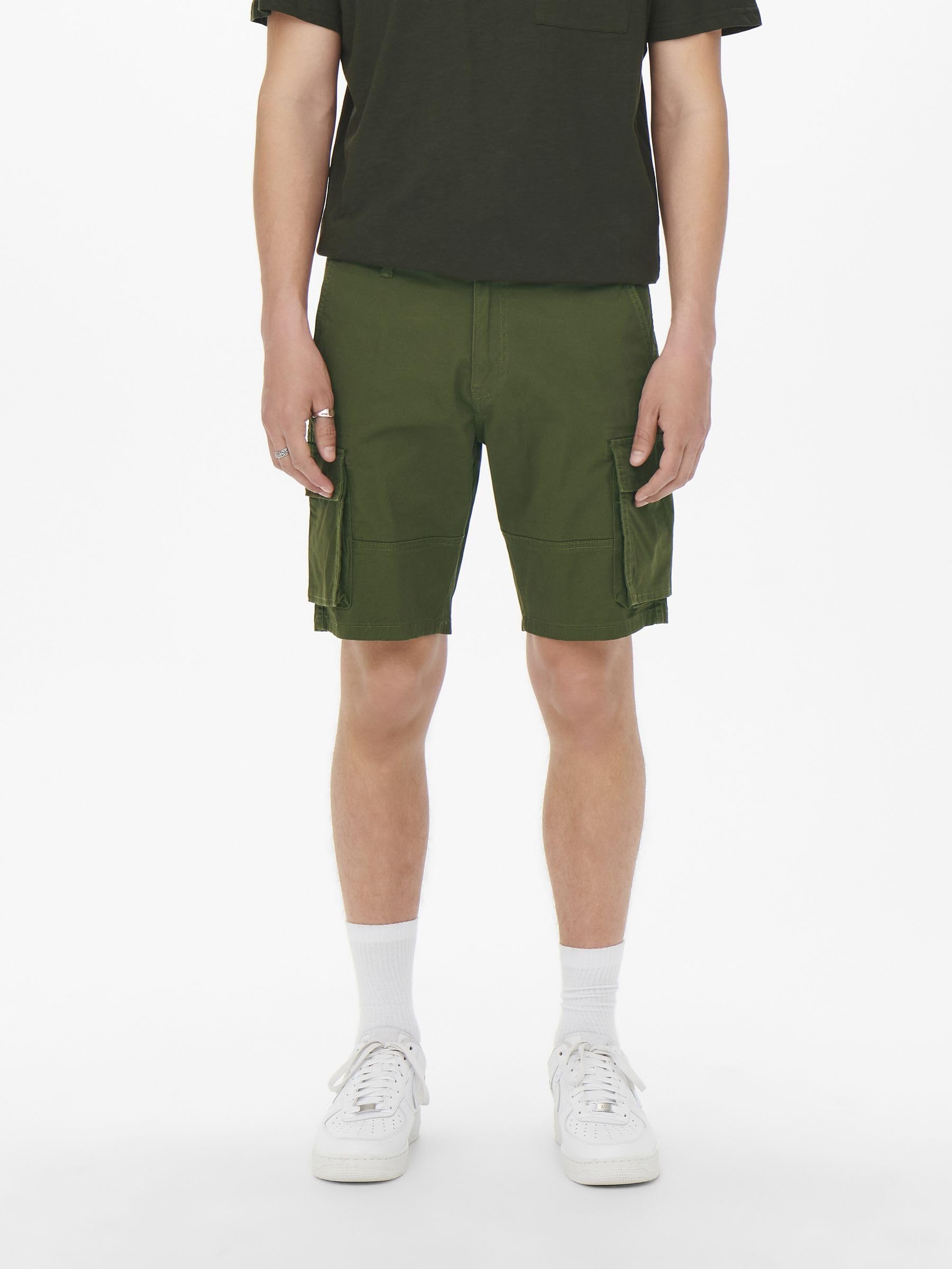 Only & Sons Pantaloncini Uomo Olive Night taglia L cargo