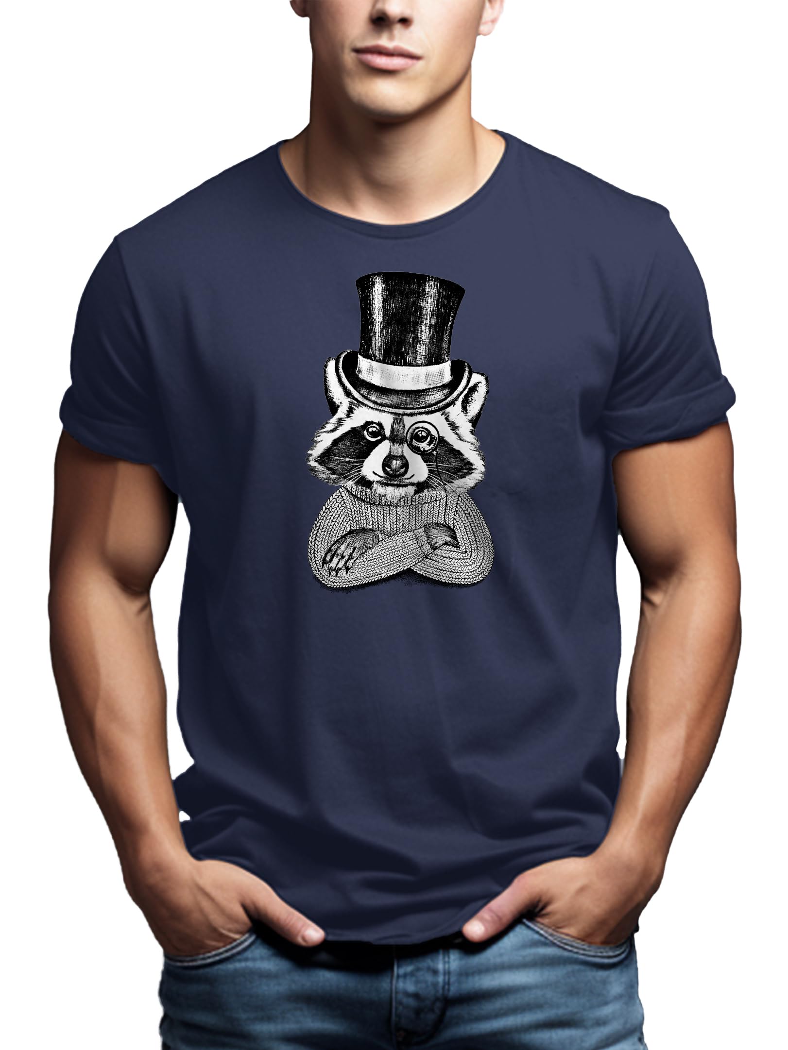MAKAYA T-Shirt Uomo Procione Maglietta L Nera Cotone
