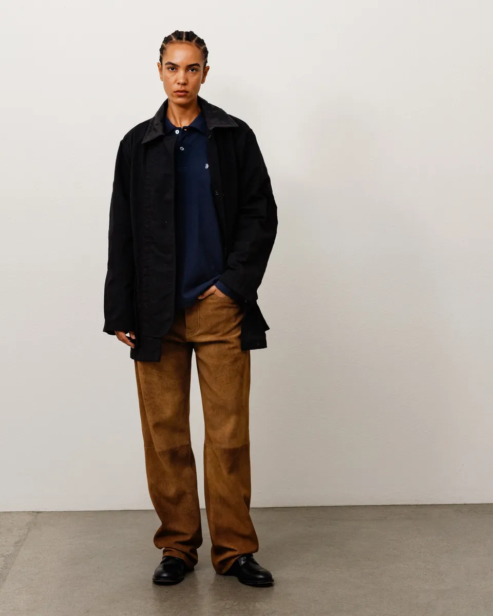 Stussy Fireman Jacket giacca nera nylon relaxed