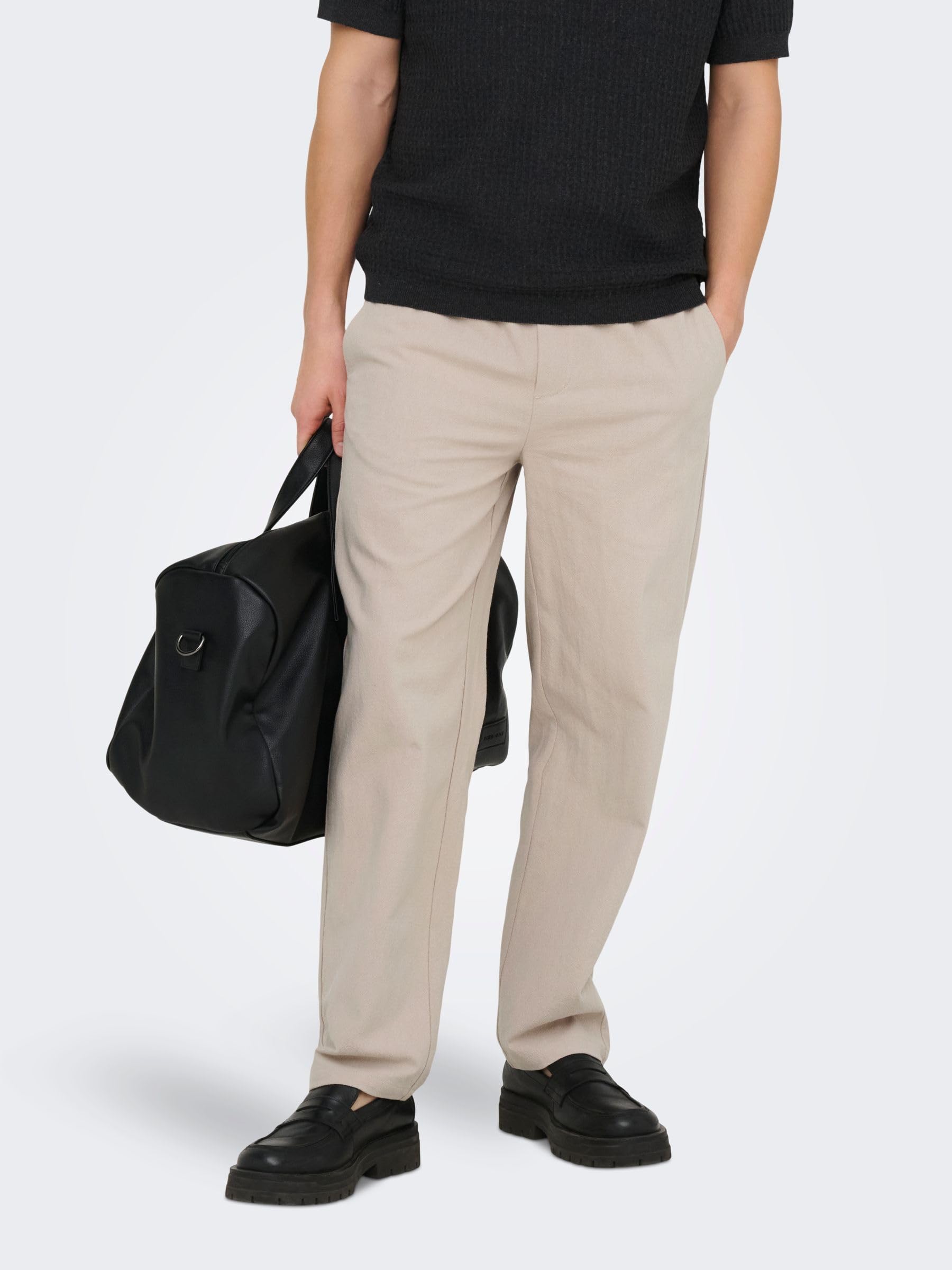 Only & Sons Onssinus 0570 Pantaloni uomo loose cordoncino