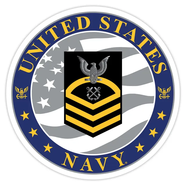 7.62 Design Navy E-7 decal auto rotonda 3.5" vinile