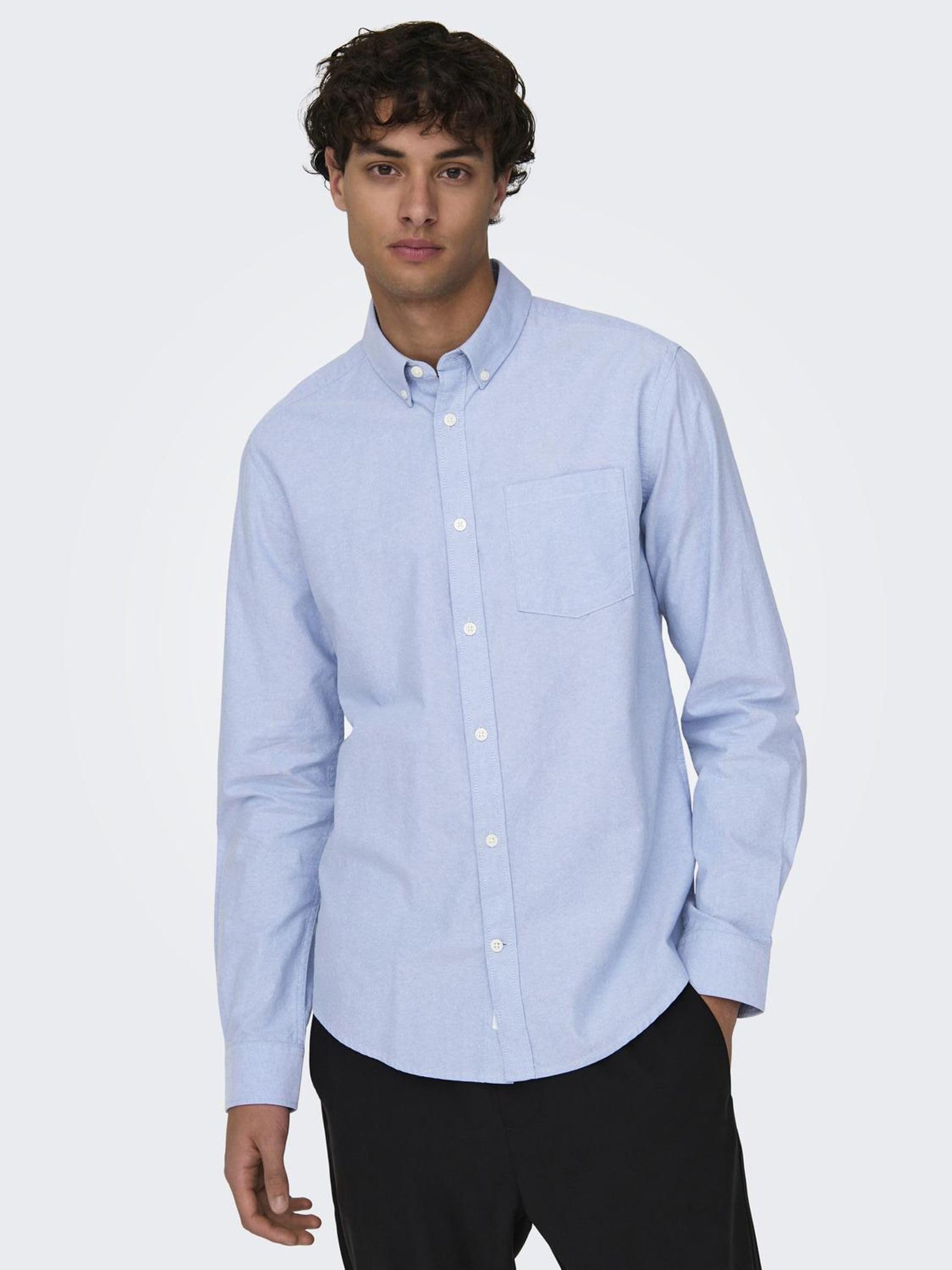 ONLY & SONS Onsneil Oxford Camicia Uomo Cotone