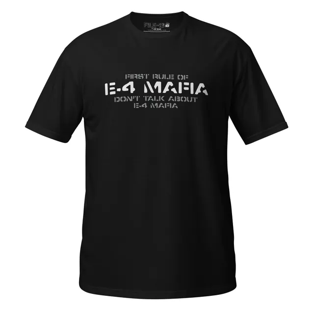 7.62 Design File 13 E-4 Mafia T-Shirt Nera Cotone Ring-Spun