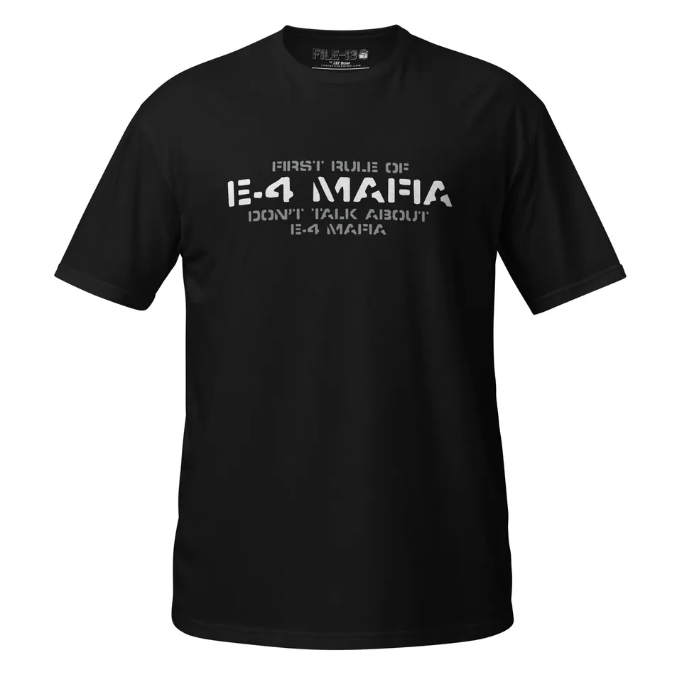 7.62 Design File 13 E-4 Mafia T-Shirt Nera Cotone Ring-Spun