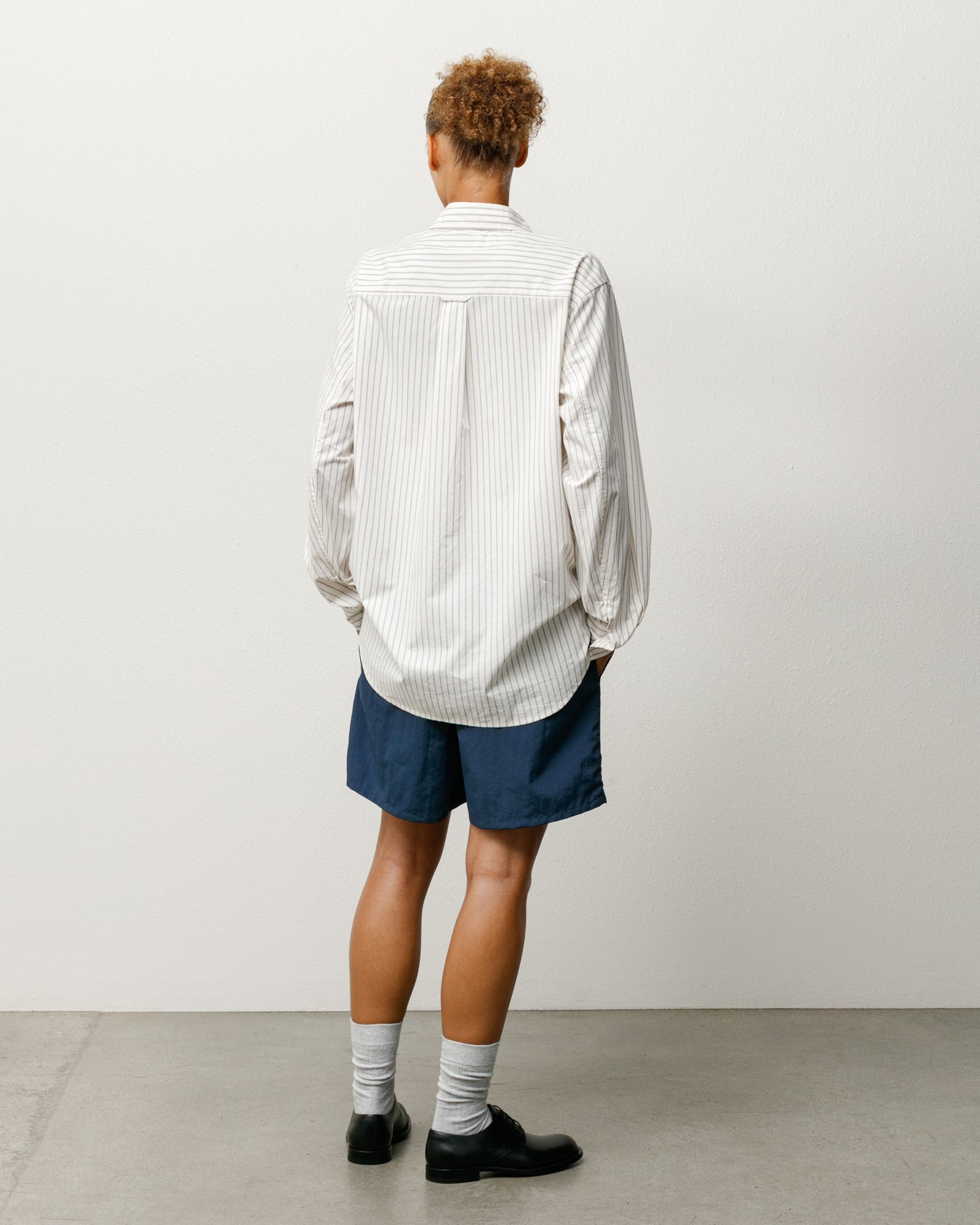 Stussy Standard Shirt camicia Natural Stripe cotone