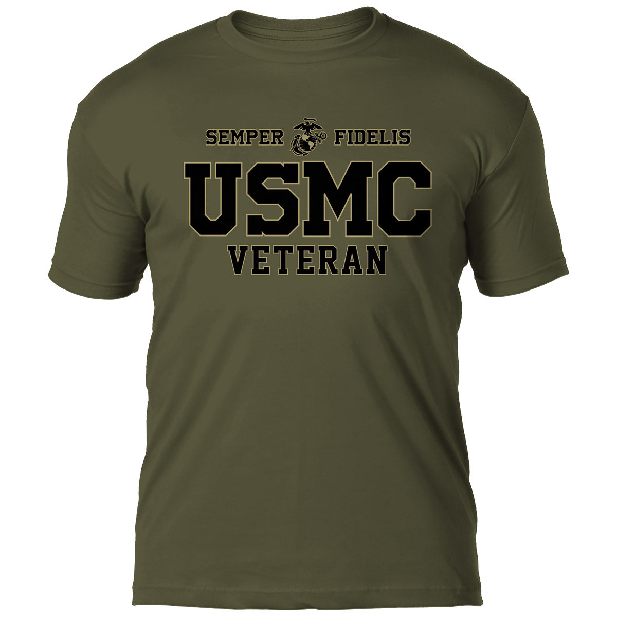 7.62 Design USMC Veteran T-Shirt maglietta verde ring-spun