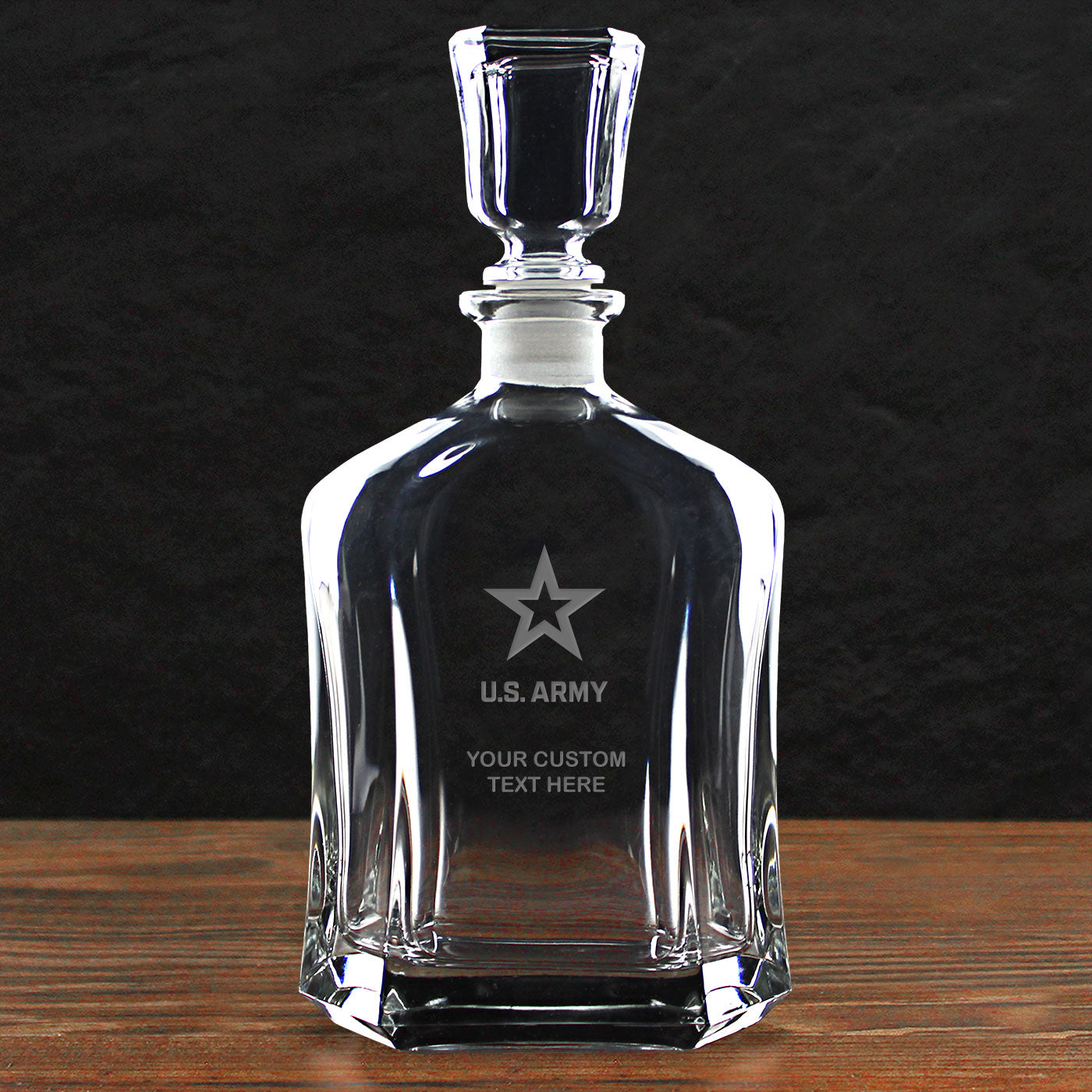 7.62 Design Build Your Glass decanter whisky vetro Army Logo