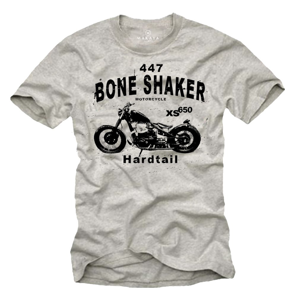 MAKAYA Bobber XS650 T-Shirt Moto Uomo L Biker