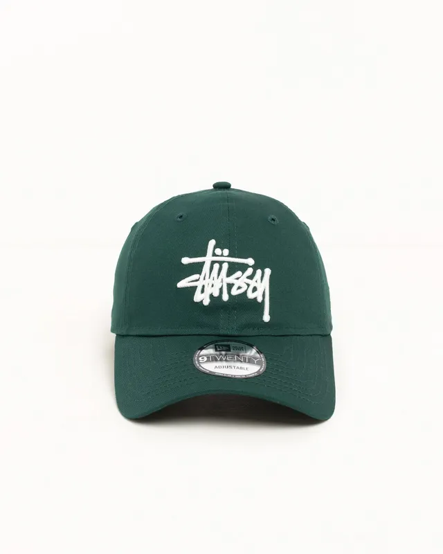Stussy 9Twenty Basic Cap cappello Dark Green cotone New Era