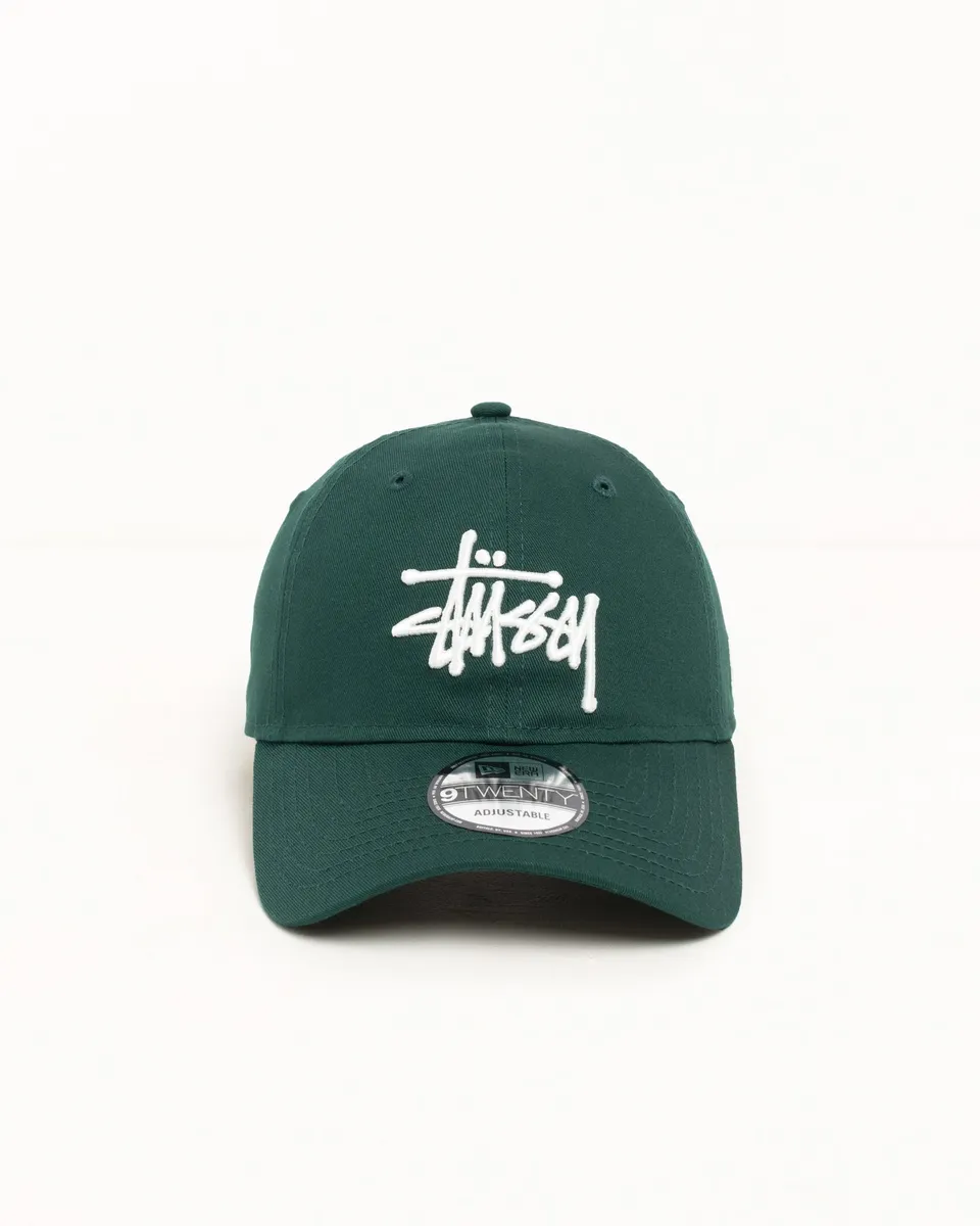 Stussy 9Twenty Basic Cap cappello Dark Green cotone New Era